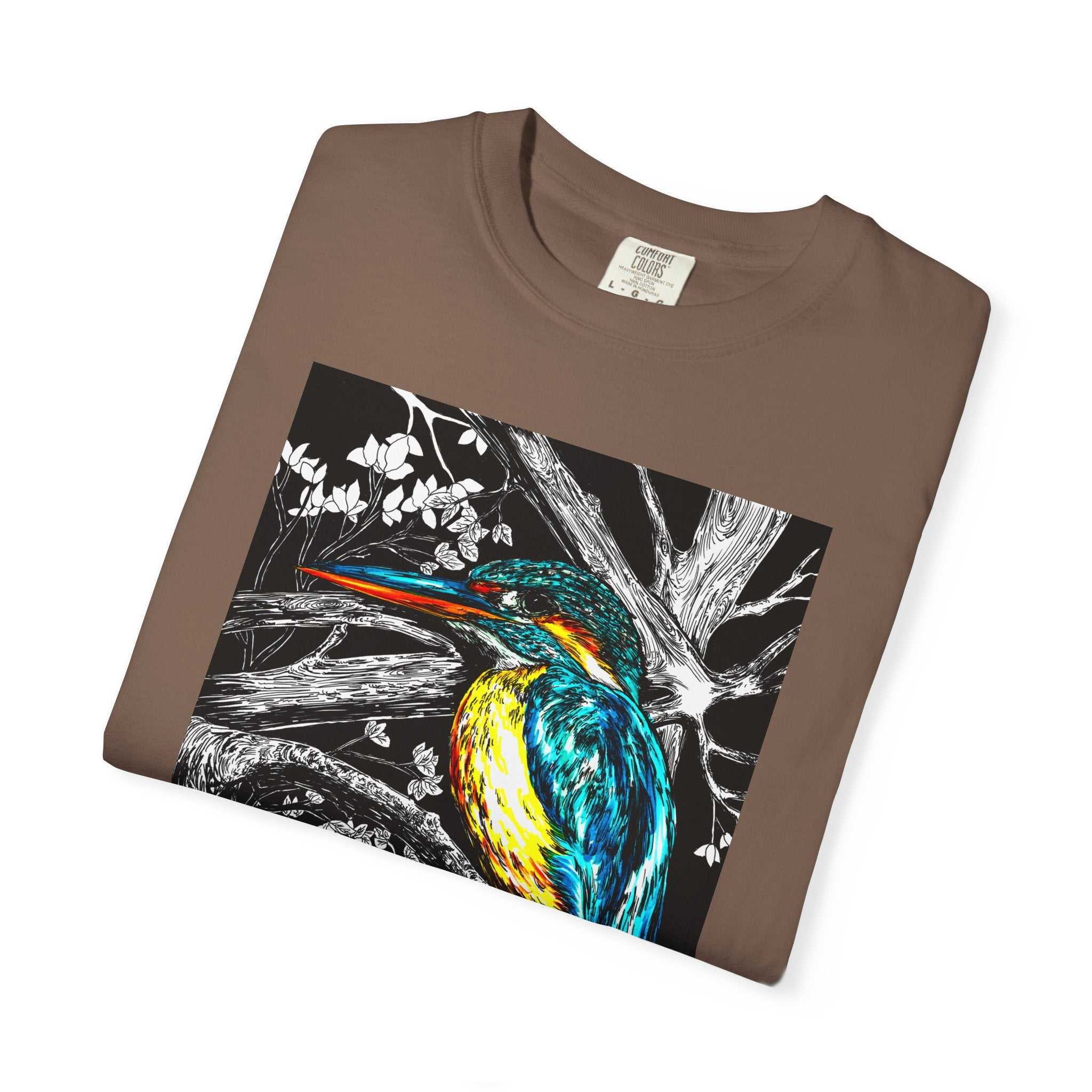 Discover the perfect shirt for nature lovers with our Kingfisher Graphic Unisex T-Shirt - Nature Lover's Tee. Stand out in style!