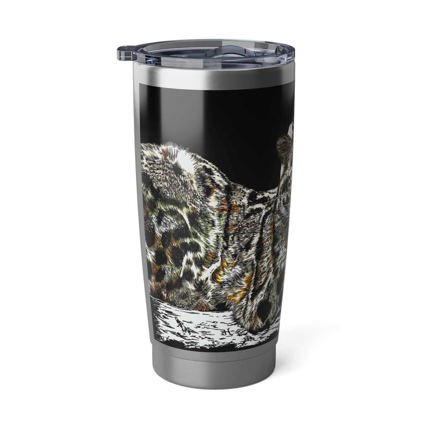 Leopard 20oz Tumbler, Leopard Travel Mug, Gift for Her, Hand Drawn Art Mug, Original Wall Art Design, Perfect Cat Lover Gift
