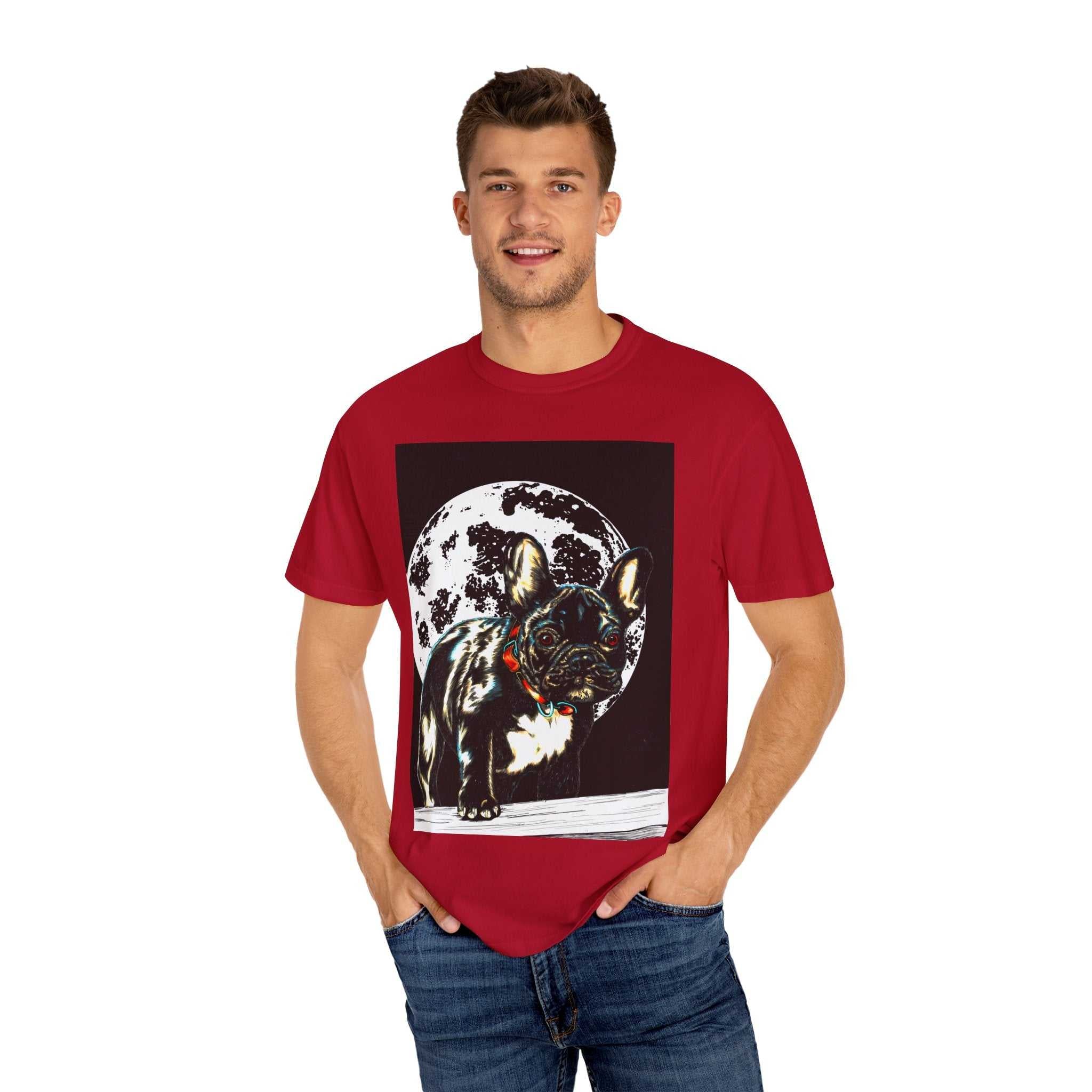 Moonlit French Bulldog Unisex T-Shirt - Pet Lovers Gift
