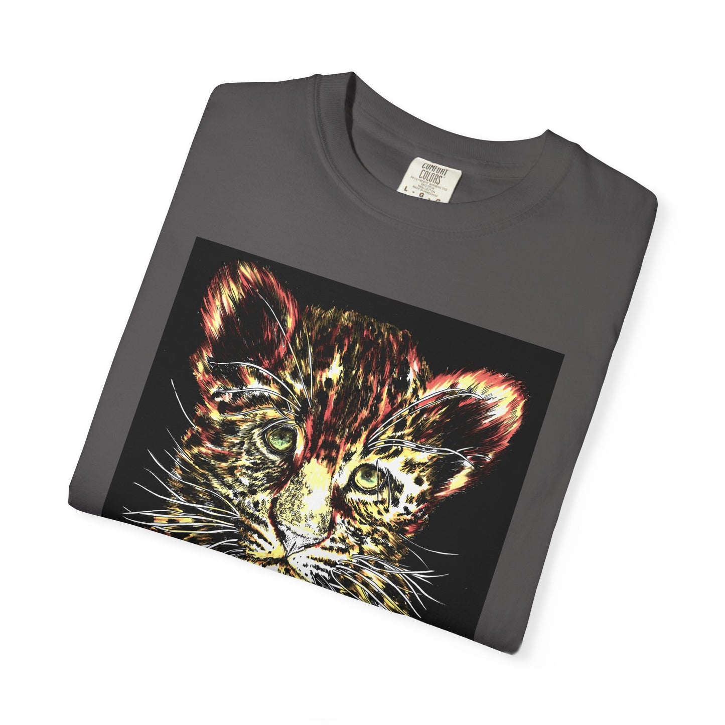 Wildlife Lovers Unisex Garment-Dyed T-shirt featuring Playful Leopard Cub