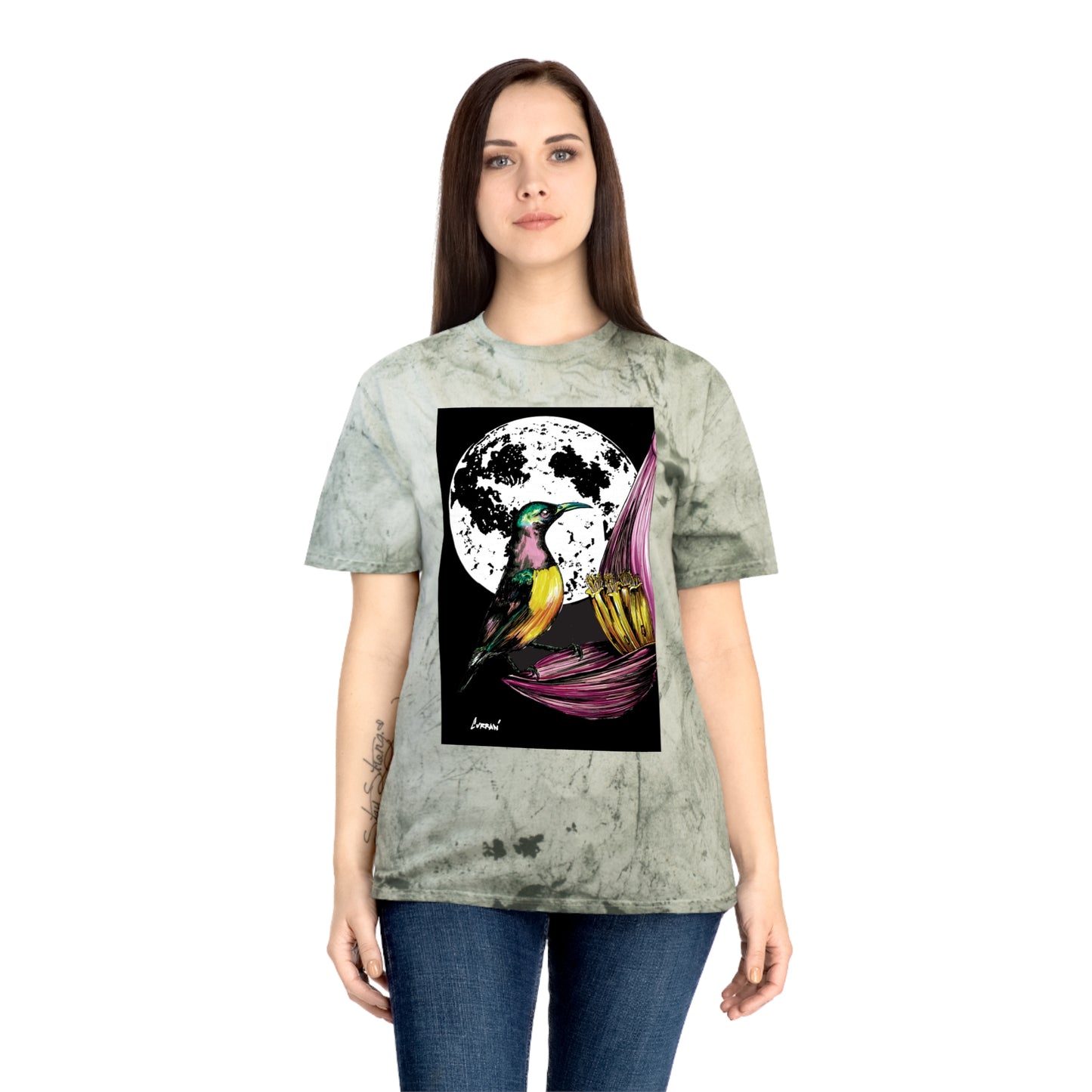 Colorful Hummingbird Art Unisex T Shirt Nature Design