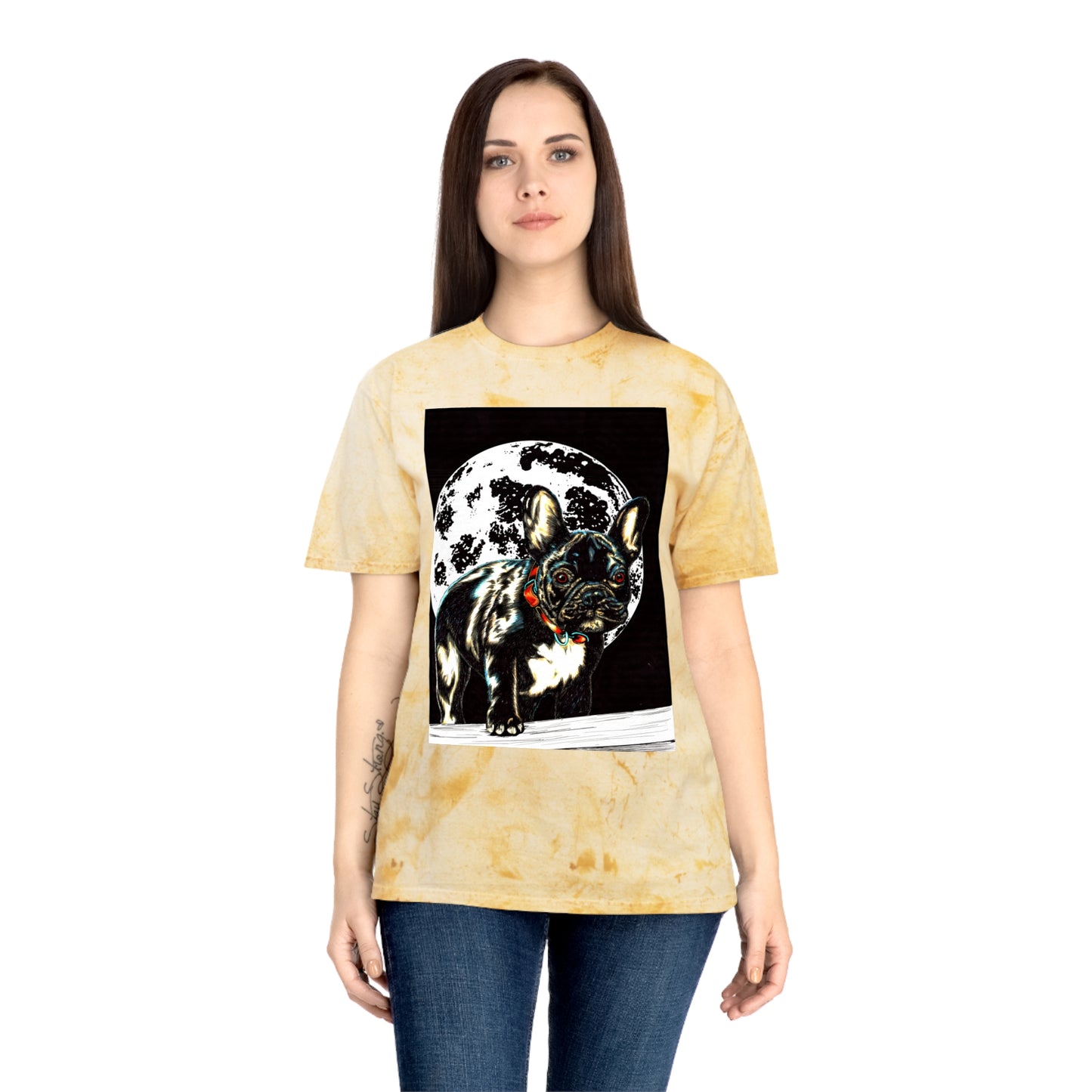 Color Blast French Bulldog T-Shirt | Unisex Moonlit Design