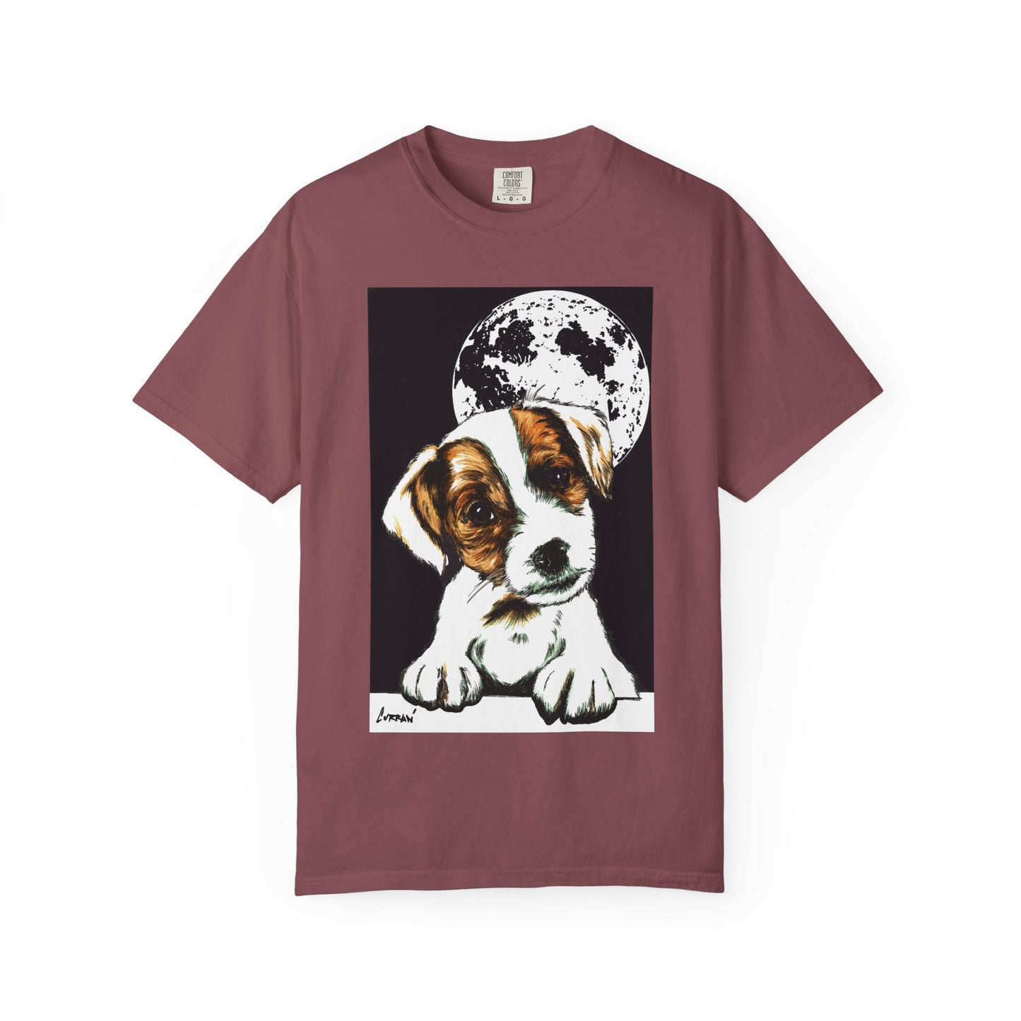 Moonlit Beagle Puppy Unisex Garment-Dyed T-shirt – Perfect for Animal Lovers