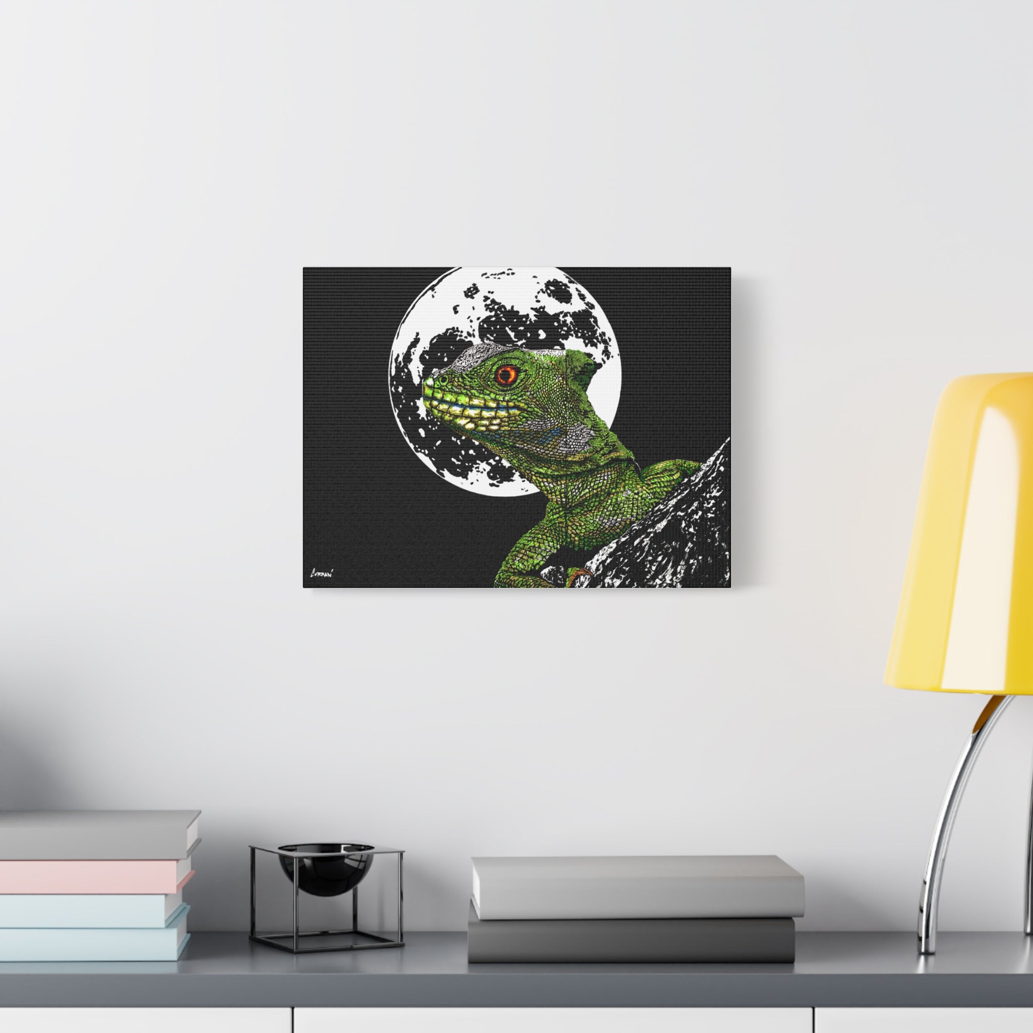 Lizard Canvas Art – Original Hand-Drawn Realistic