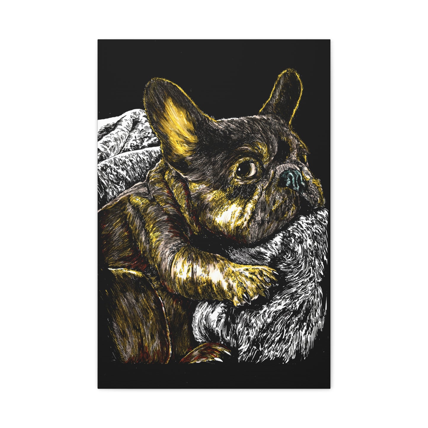 French Bulldog Canvas Wall Art Print of the Original,
