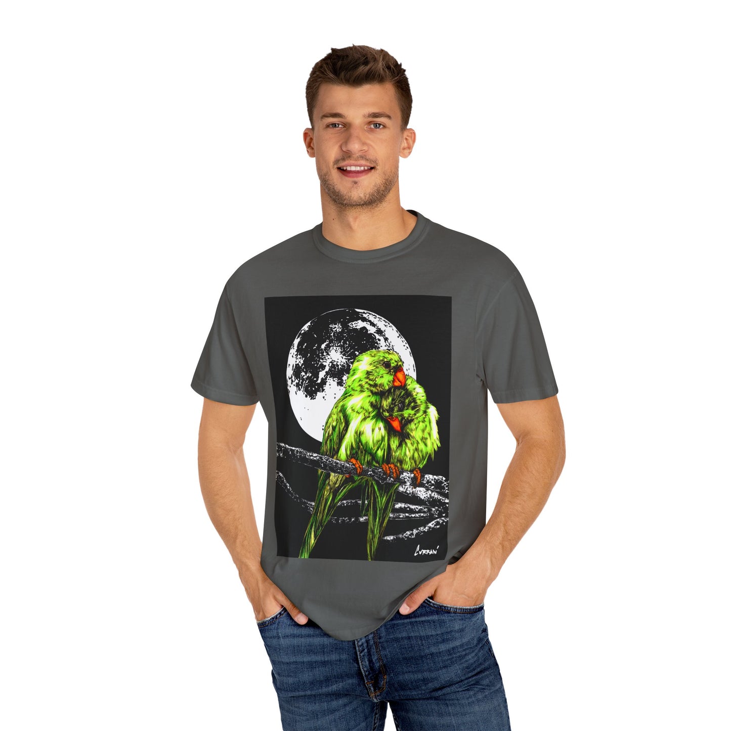 Parrots in the Moonlight Unisex T-shirt