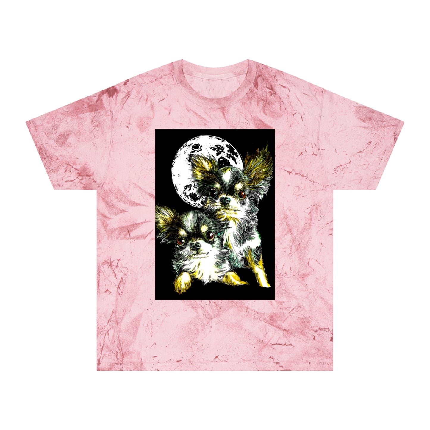 Chihuahua Unisex Color Blast T-Shirt - Moonlit Night Design
