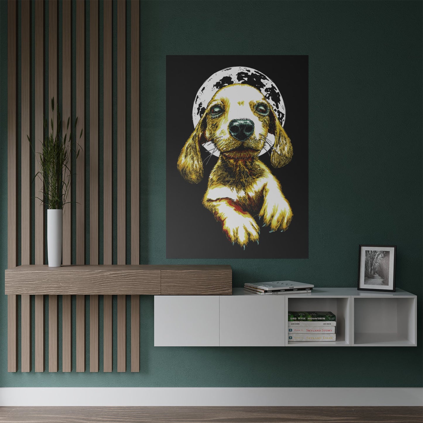Charming Dog Satin Poster - 300gsm Wall Art Print