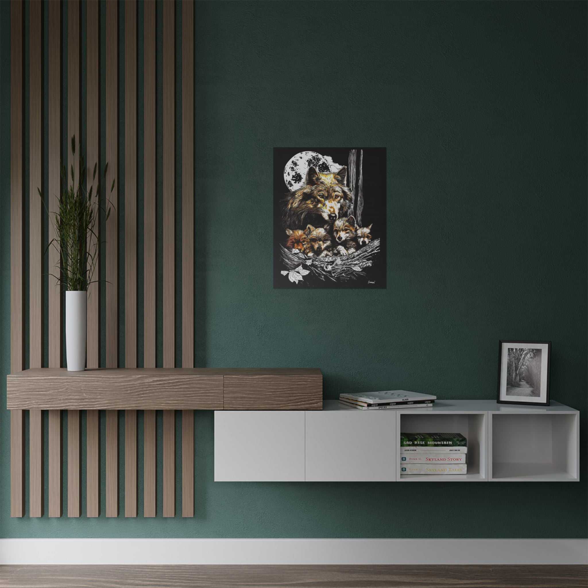 Wolf Family Satin Poster - Stunning Wildlife Artwork