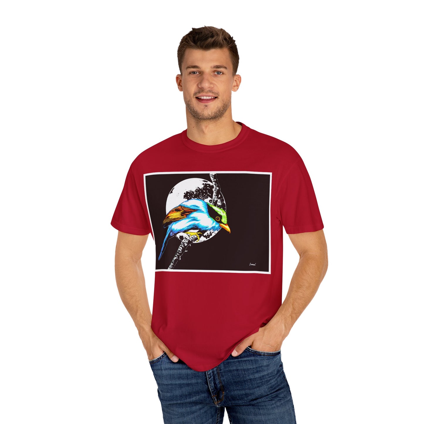 Colorful Bird Graphic Unisex T-Shirt - Nature Lover Apparel