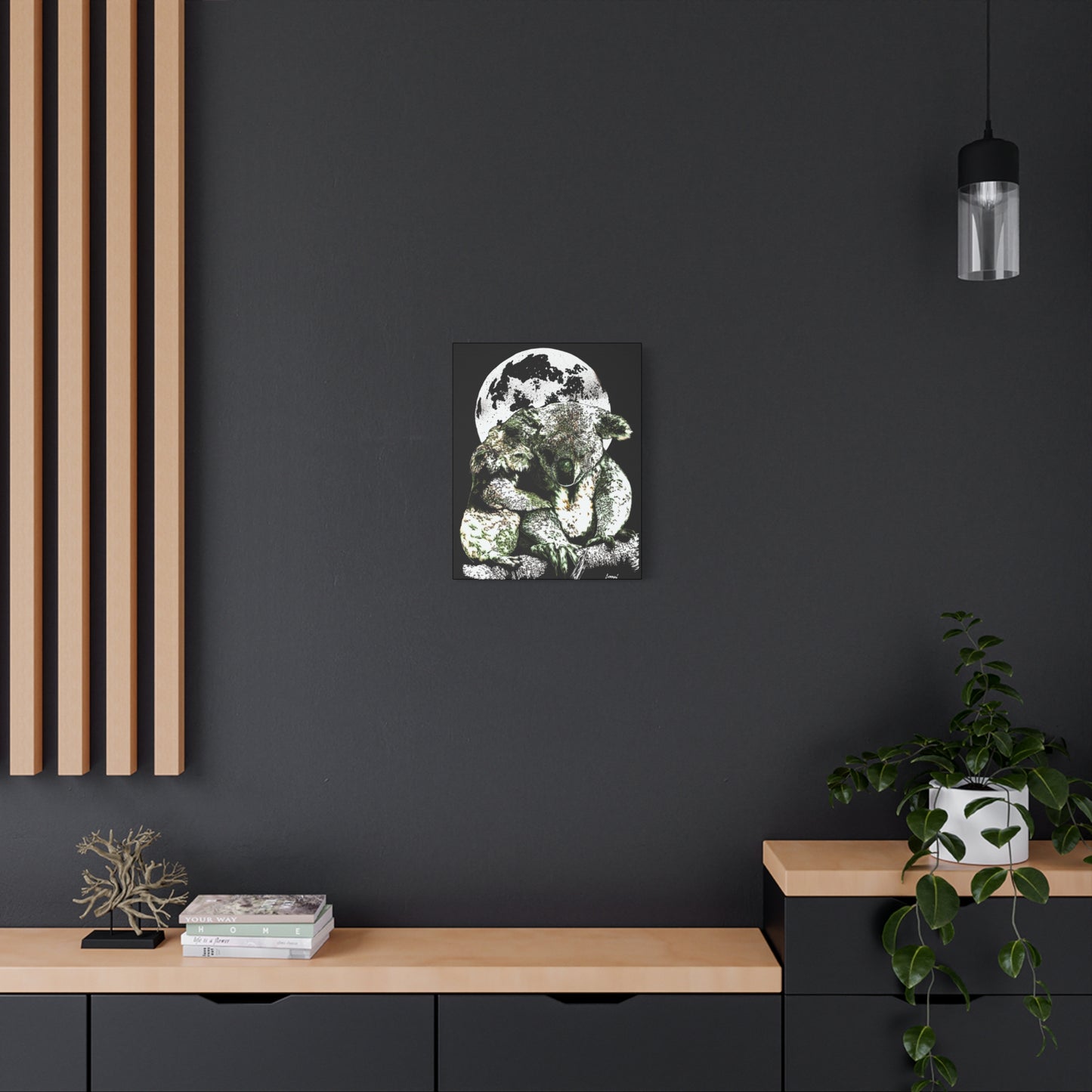 Koala Wall Art, Koala Print, Hand-Drawn Koalas, Wildlife Art, Cute Animal Art, Nature Wall Decor, Koala Lovers Gift. Printed on Matte Canvas, Stretched, 1.25"