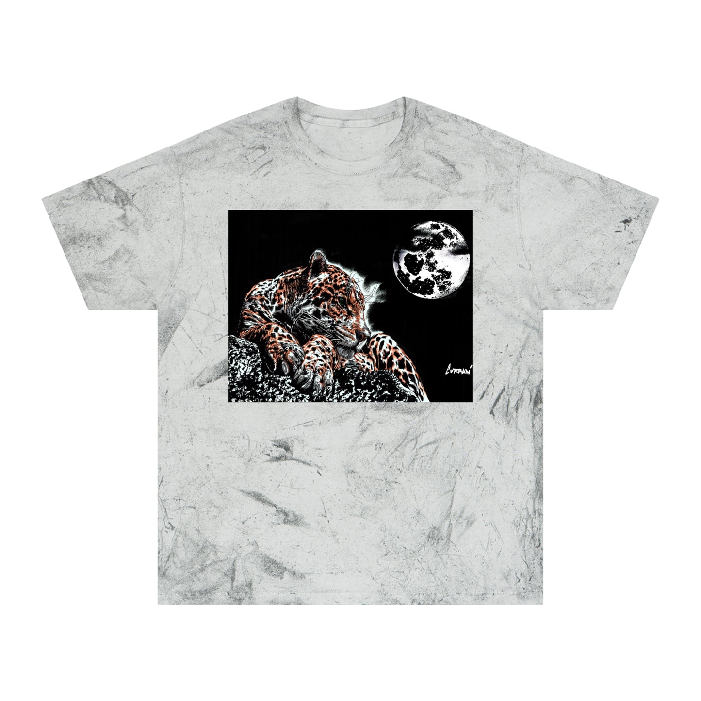Leopard in the Moonlight T Shirt Original Hand Drawn Art