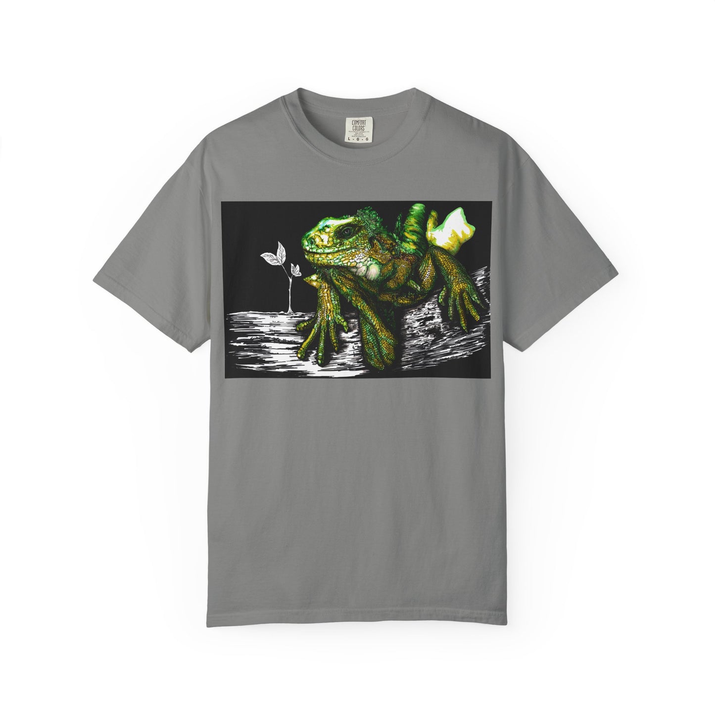 Iguana Unisex T-shirt - Hand Painted Art Design