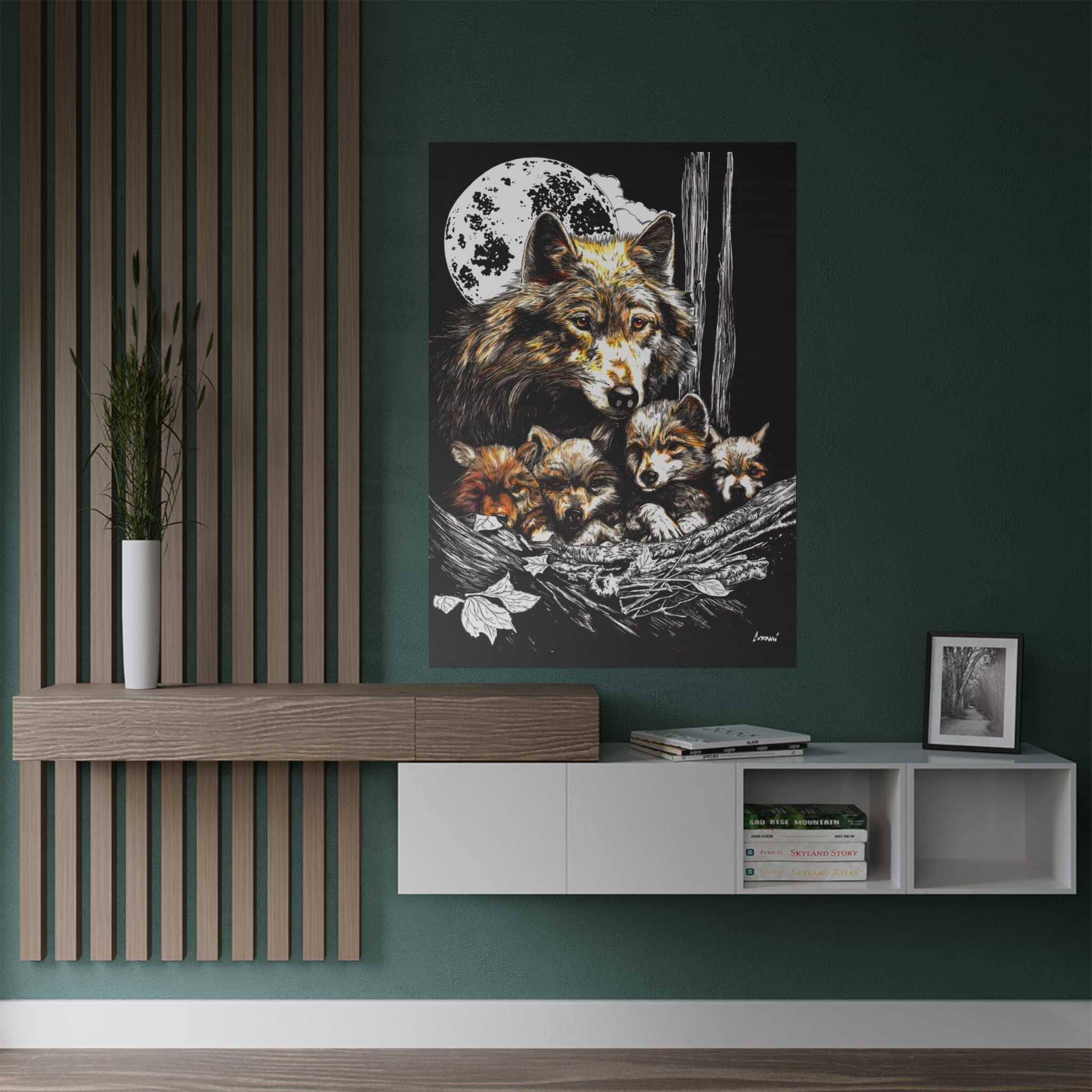 Wolf Family Satin Poster - Stunning Wildlife Artwork