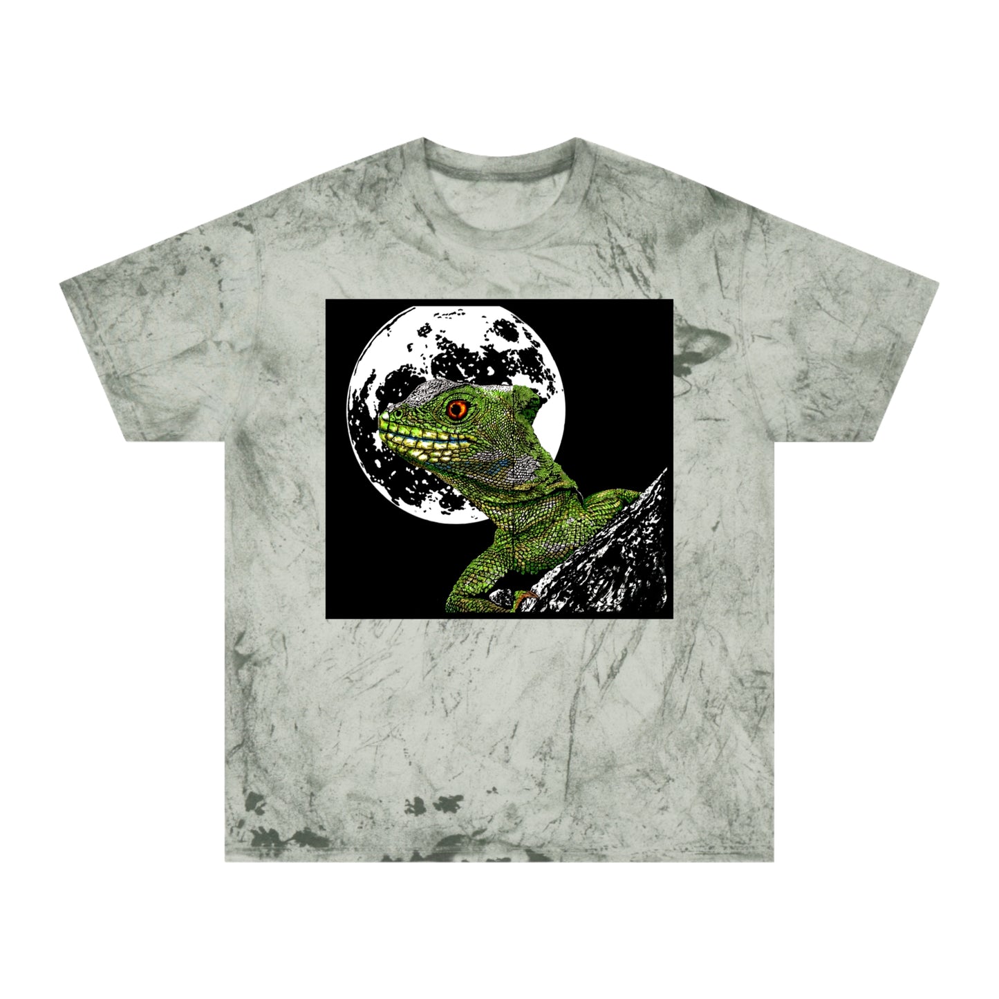 Striking Lizard Color Blast T Shirt Original Hand-Drawn Art