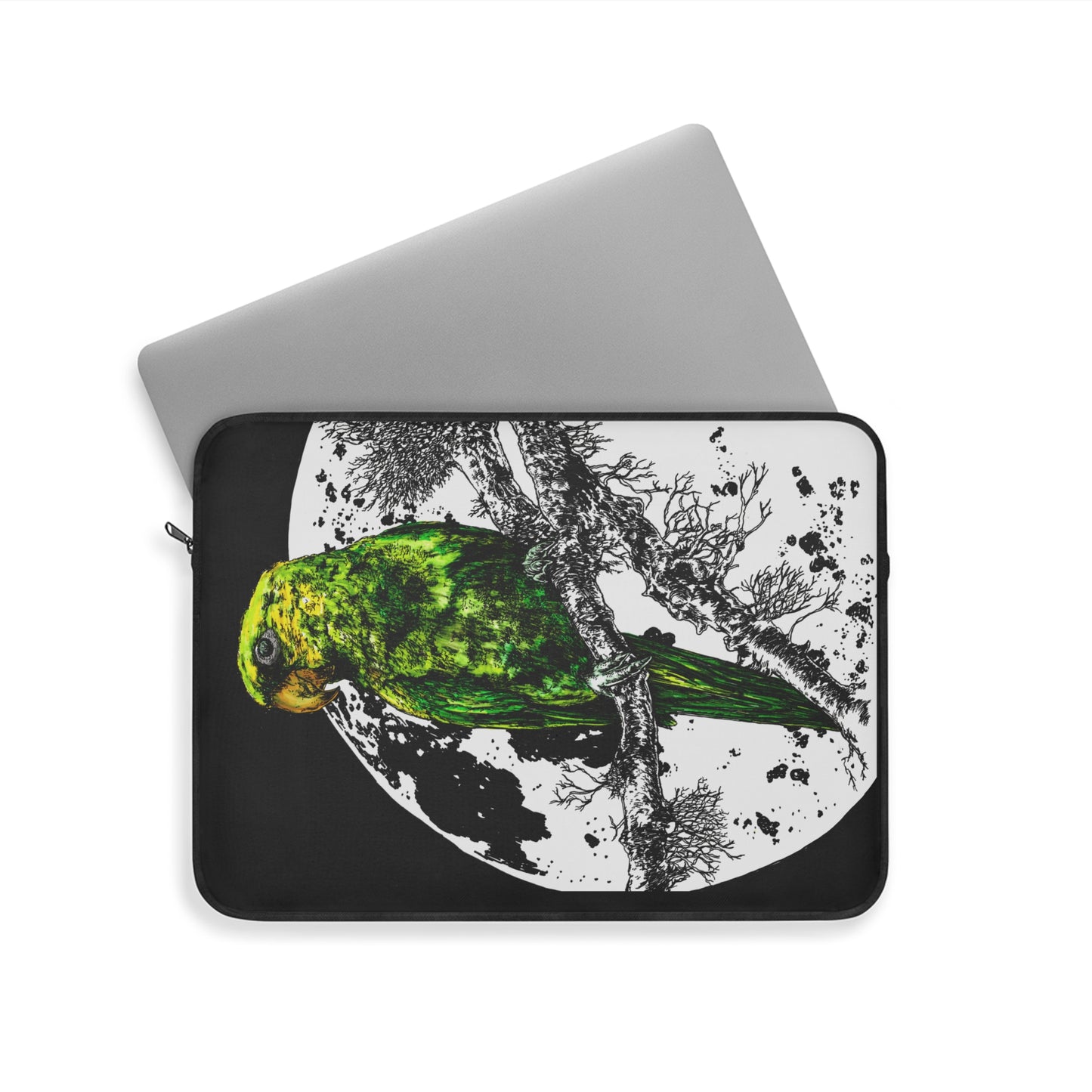 Parrot Laptop Sleeve - Eco-friendly, Bohemian Tech Accessory