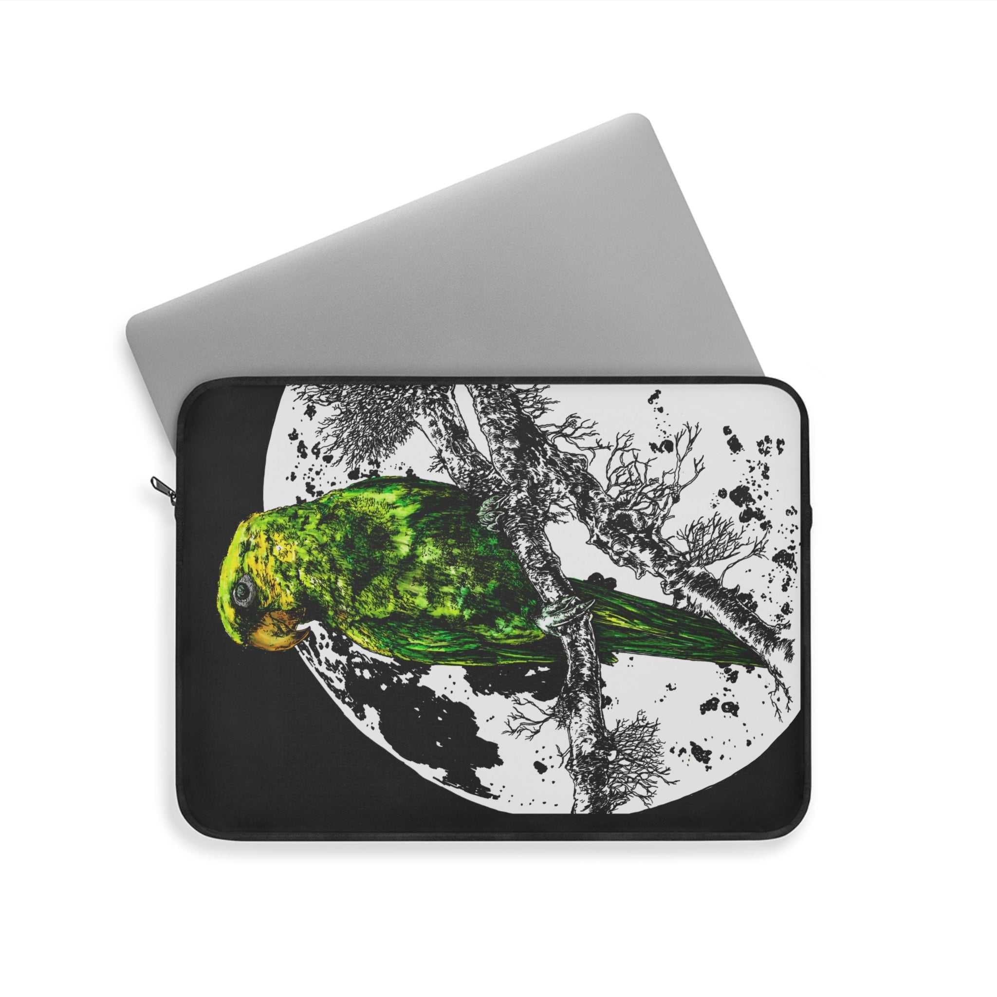 Parrot Laptop Sleeve - Eco-friendly, Bohemian Tech Accessory