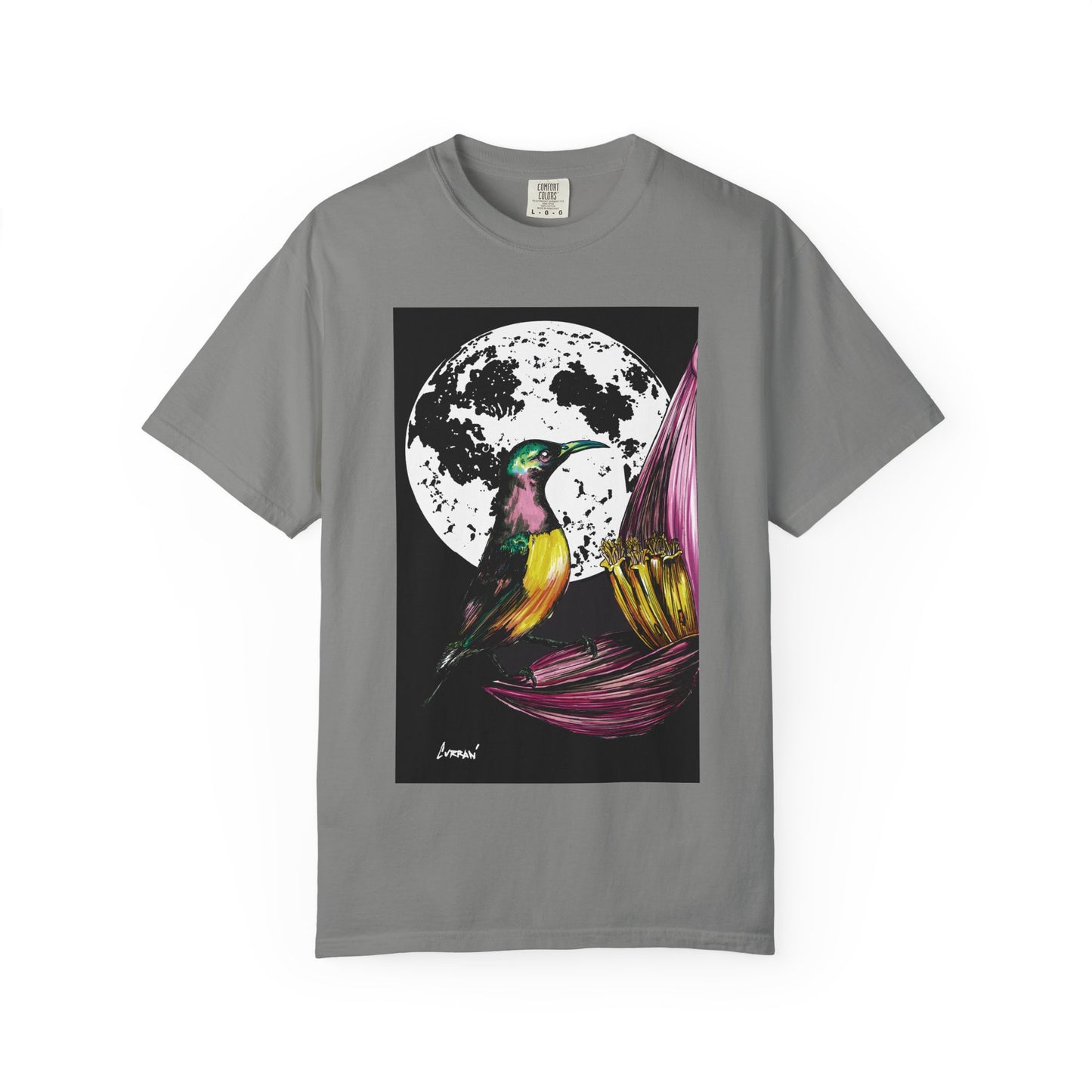 Moonlit Hummingbird Unisex T-Shirt - Vibrant Nature Design