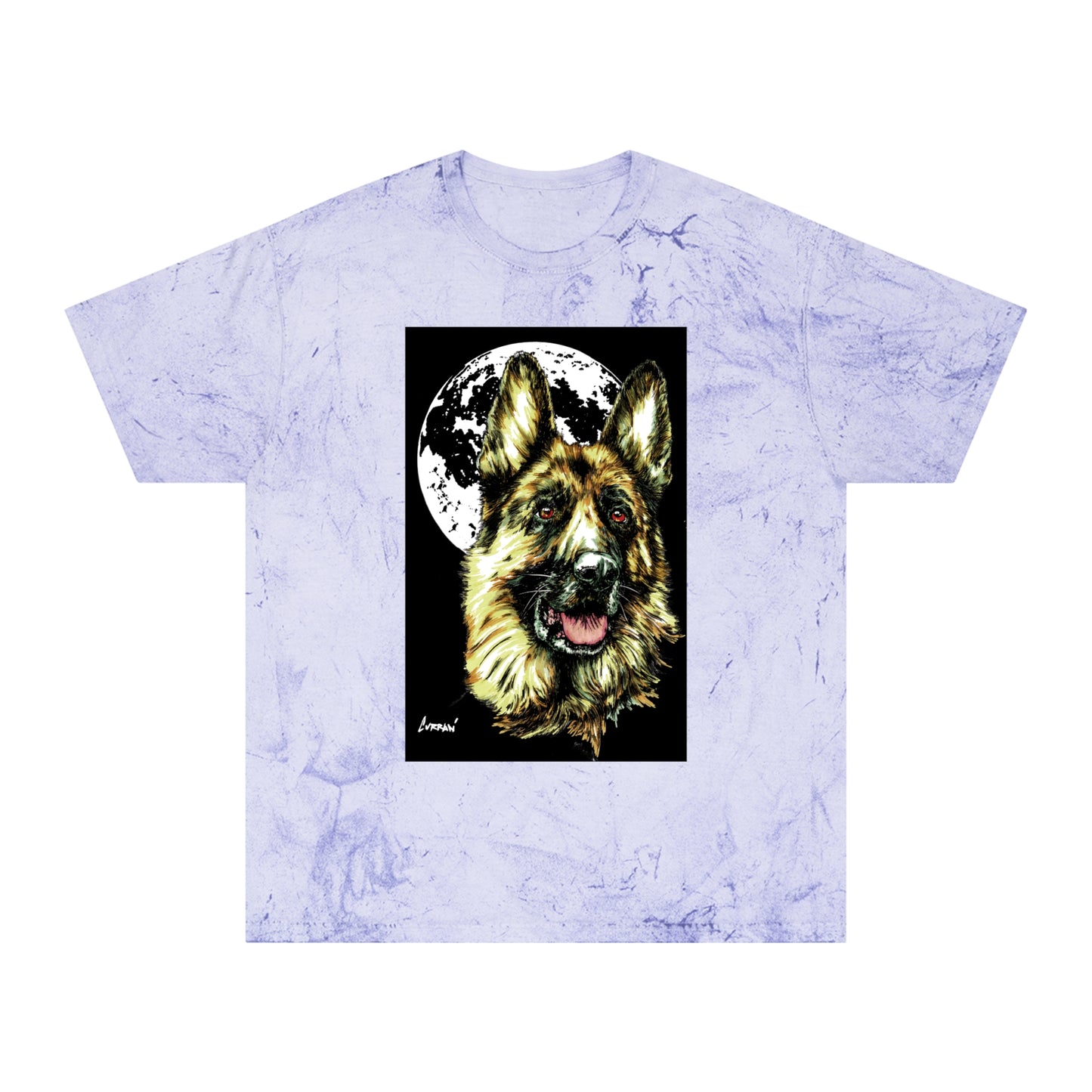 German Shepherd Moon T-Shirt - Unisex Tee for Dog Lovers