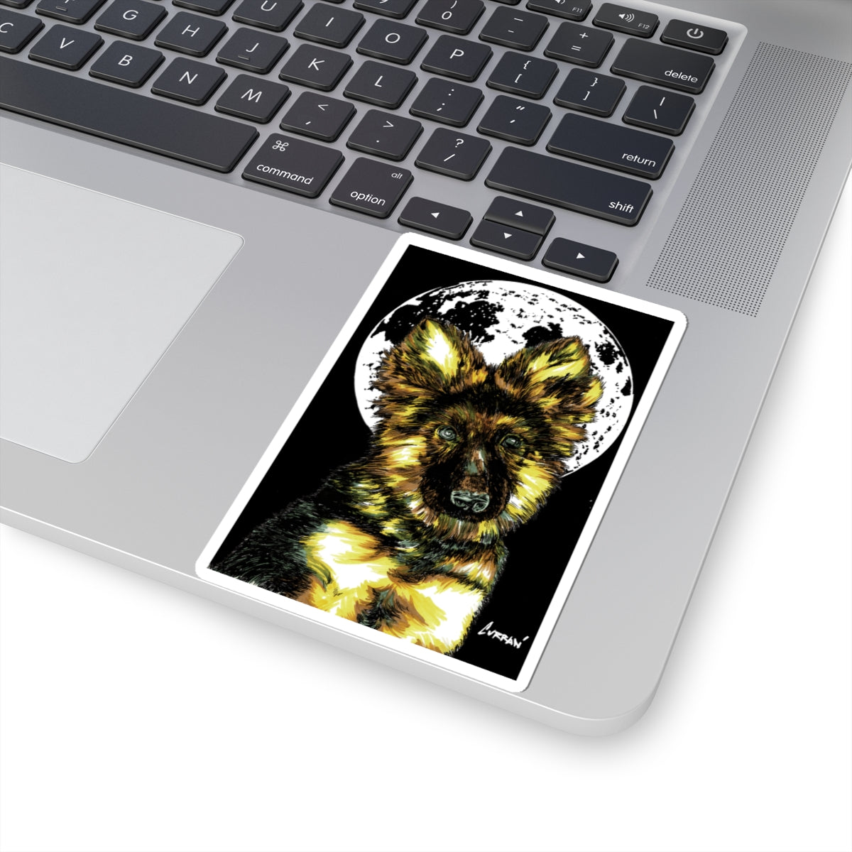 German Shepherd Puppy Kiss-Cut Sticker, Perfect gift