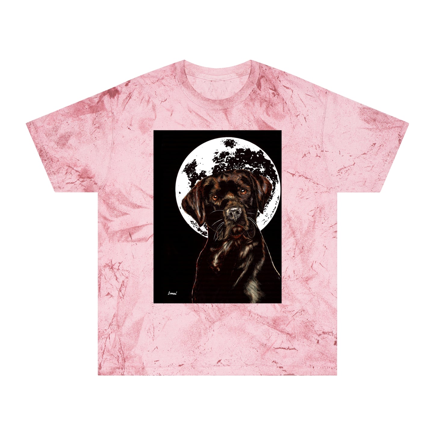 Chocolate Labrador T-Shirt - Artistic Dog Tee for Pet Lovers