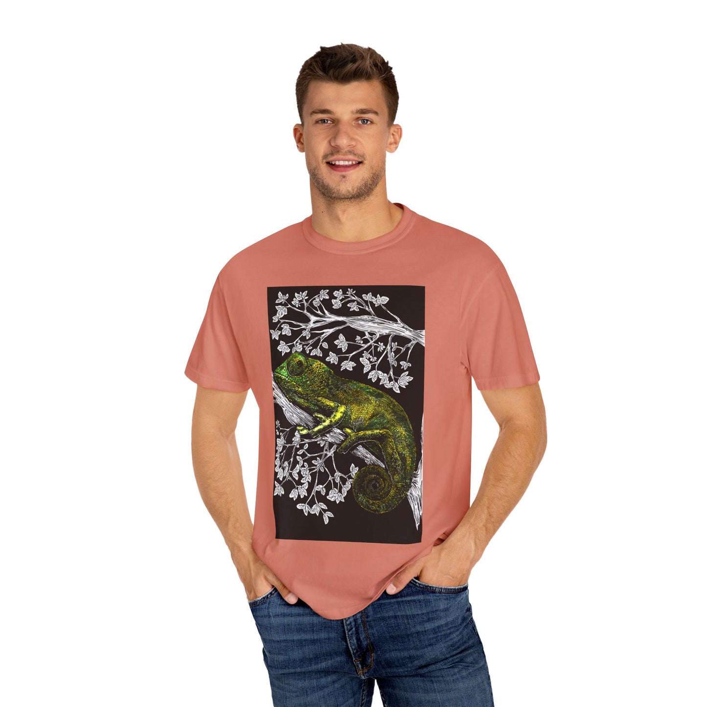 Chameleon Art Unisex Garment-Dyed T-Shirt - Nature Lover's