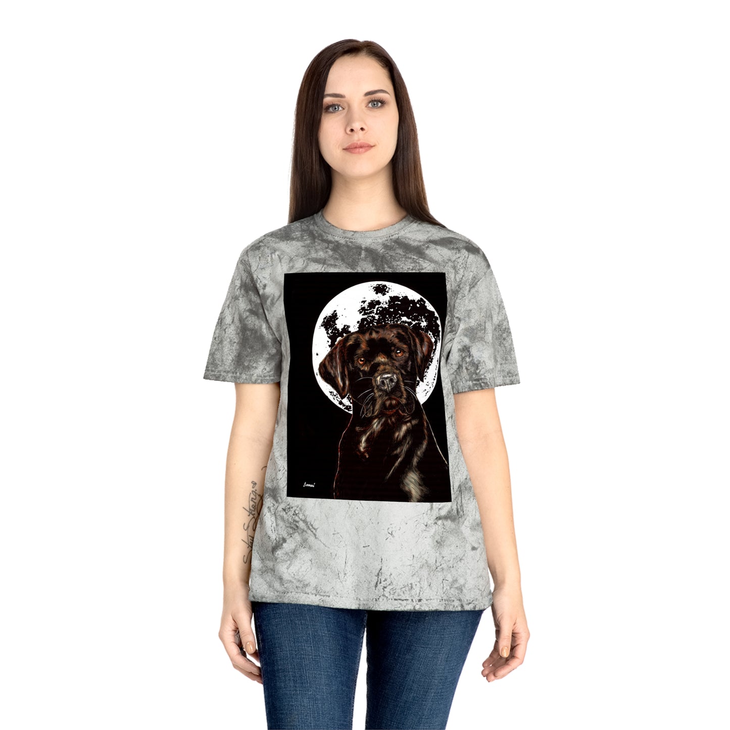 Chocolate Labrador T-Shirt - Artistic Dog Tee for Pet Lovers