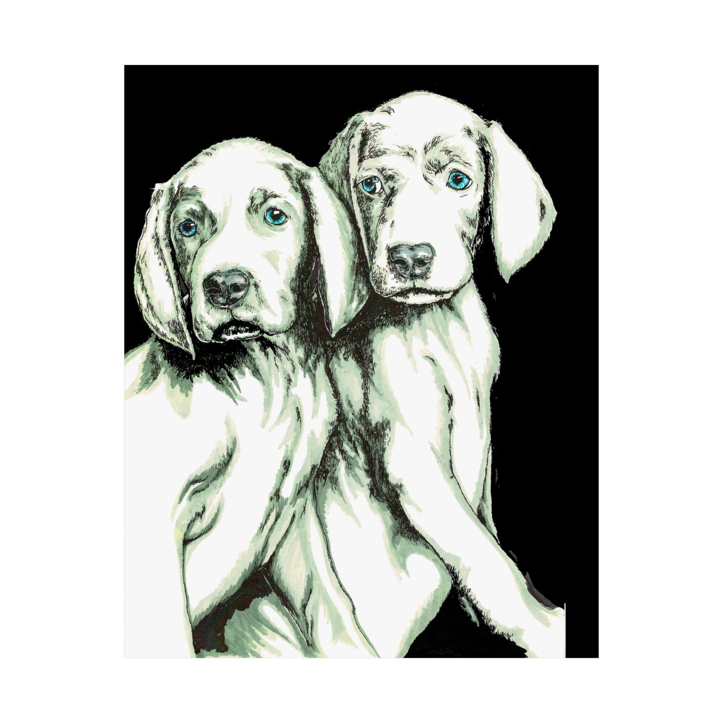 Custom Dog Art Satin Poster - Perfect for Pet Lovers