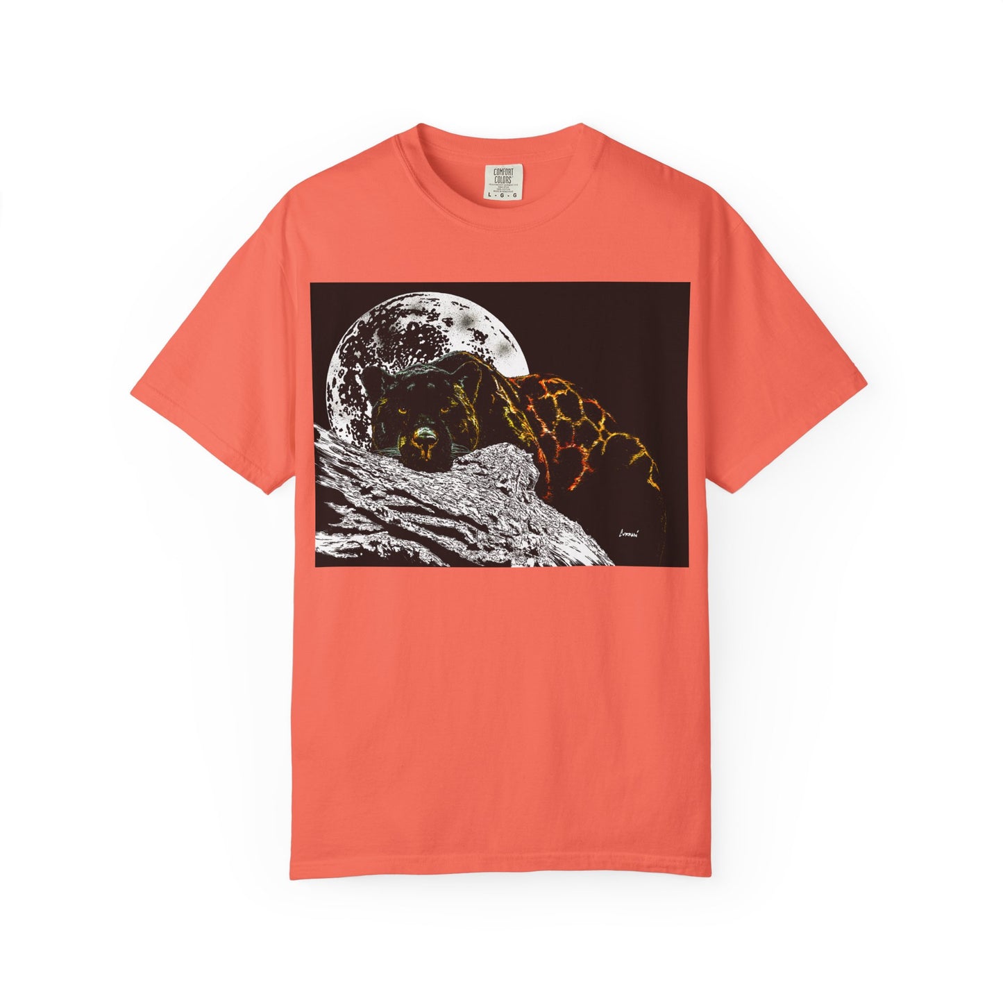 Moonlit Panther Unisex T-Shirt - Garment-Dyed Animal Tee