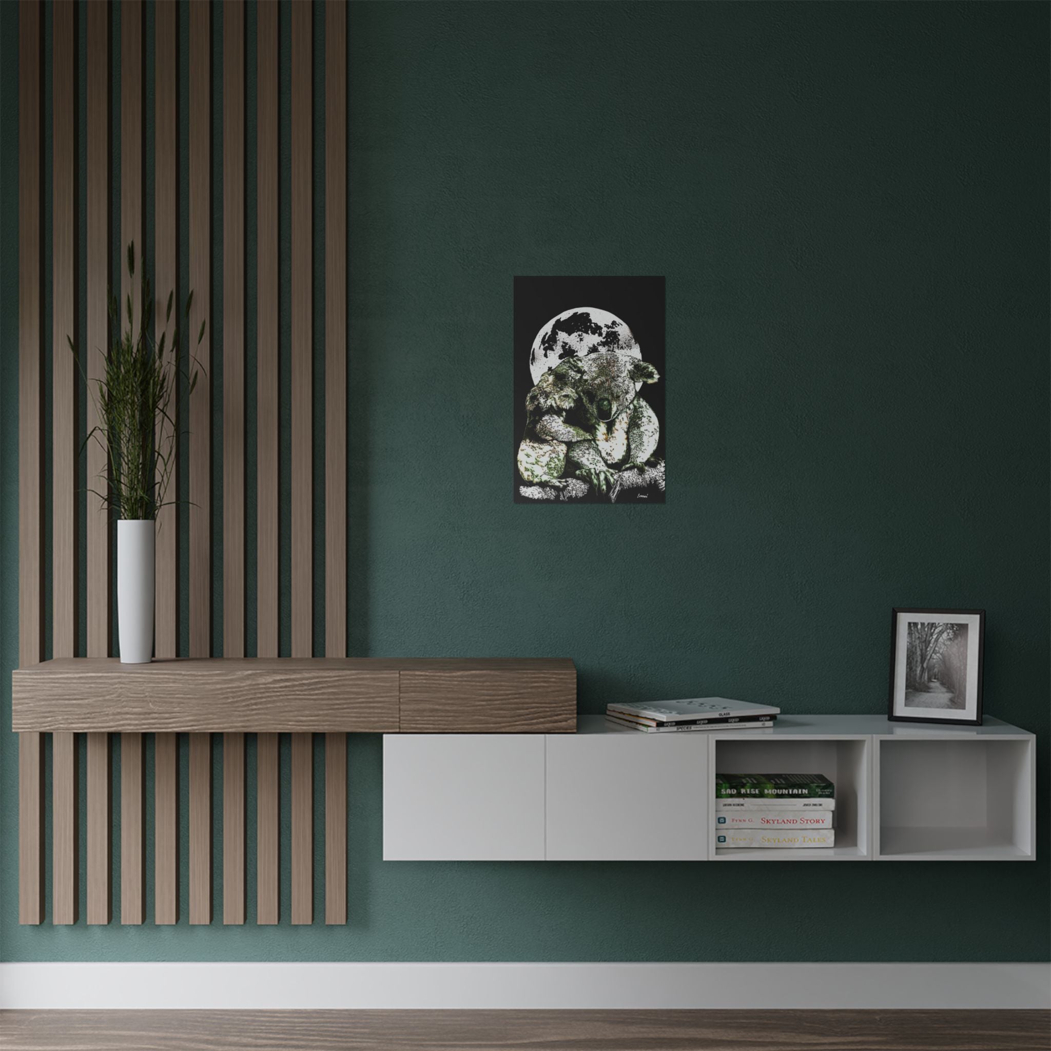 Koala Moon Satin Poster - 300gsm Wall Art for Animal Lovers