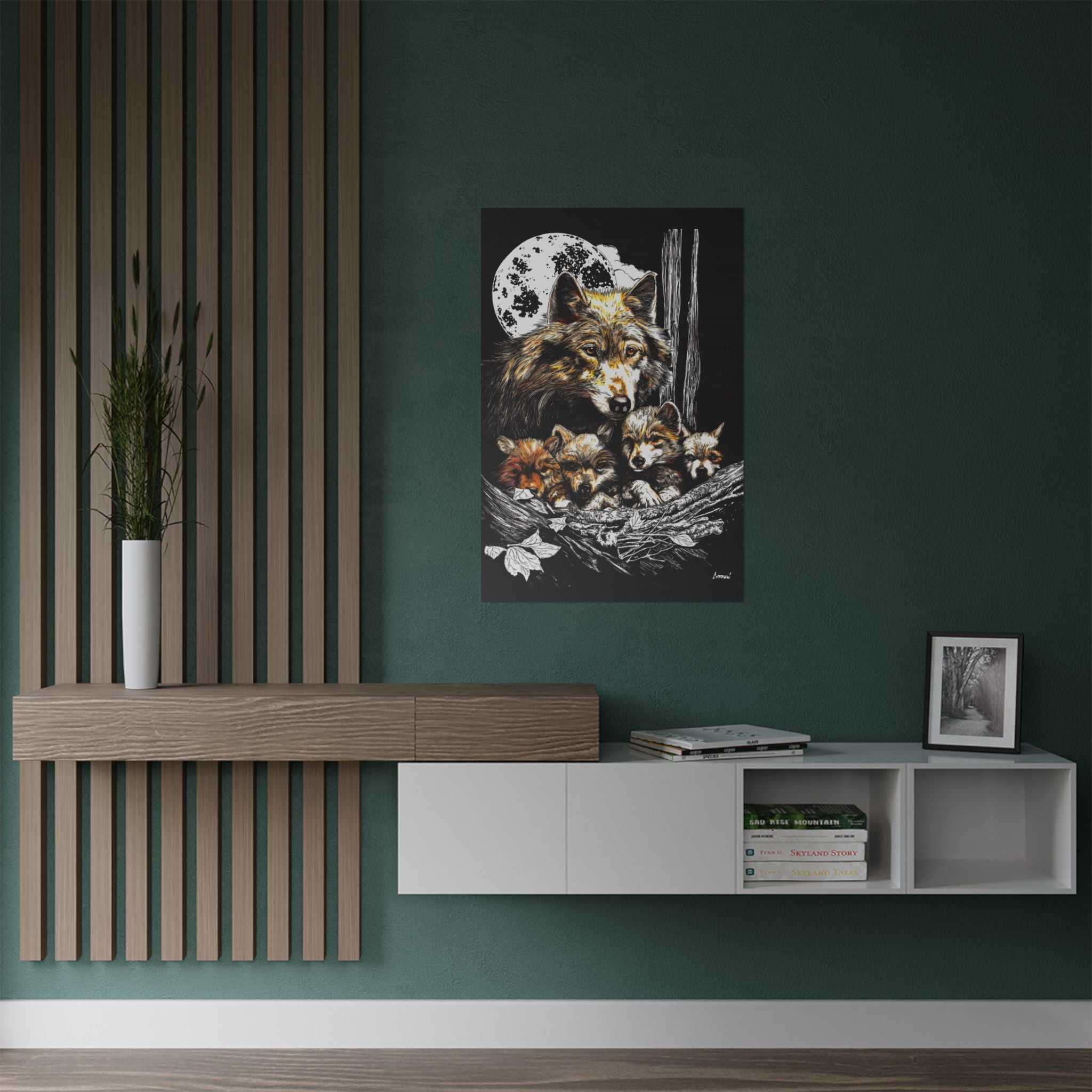 Wolf Family Satin Poster - Stunning Wildlife Artwork
