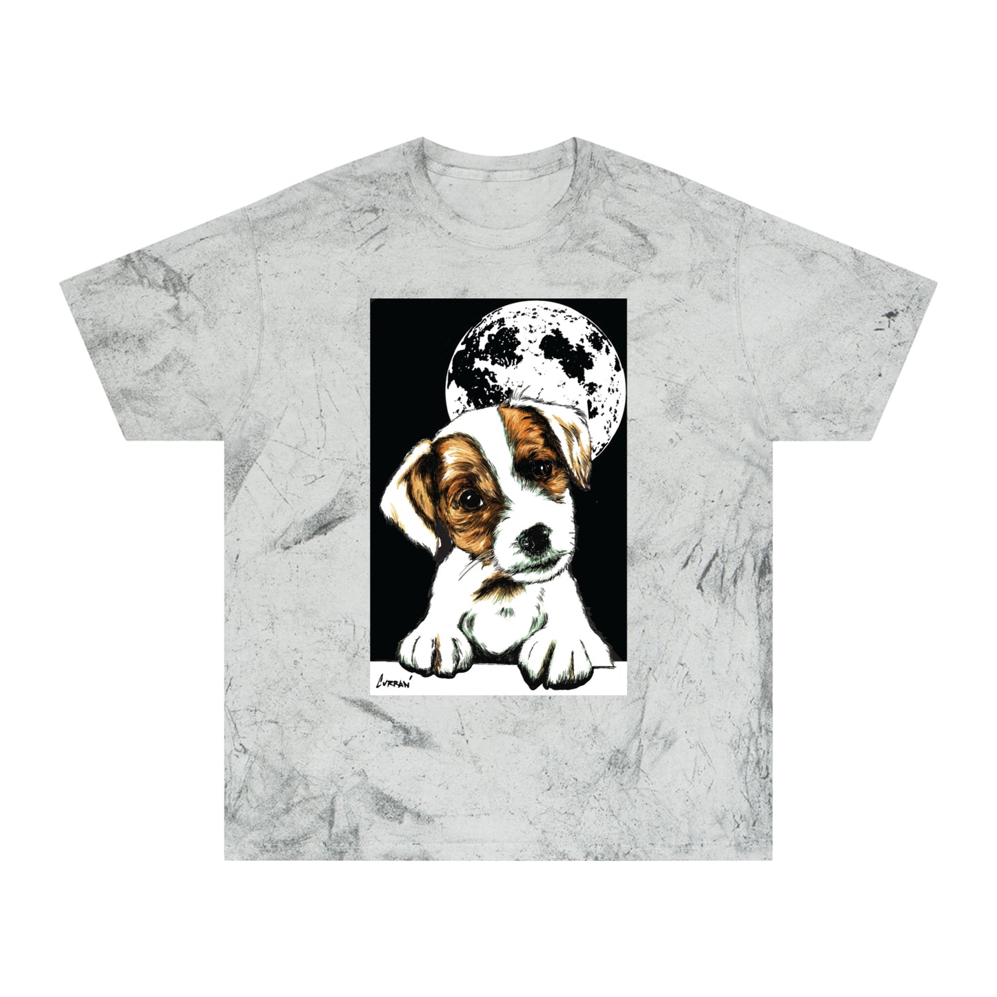 Color Blast Beagle Moon Unisex T Shirt for Pet Lovers