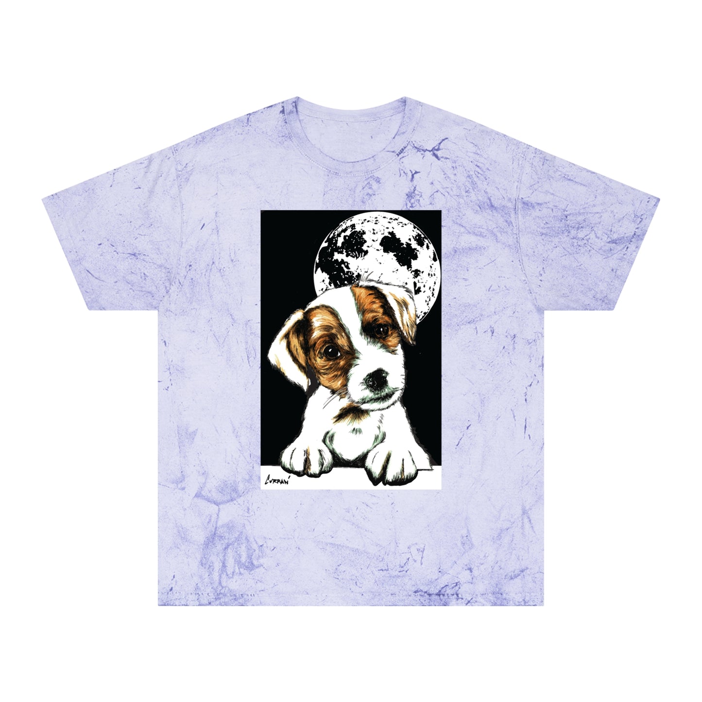 Color Blast Beagle Moon Unisex T Shirt for Pet Lovers