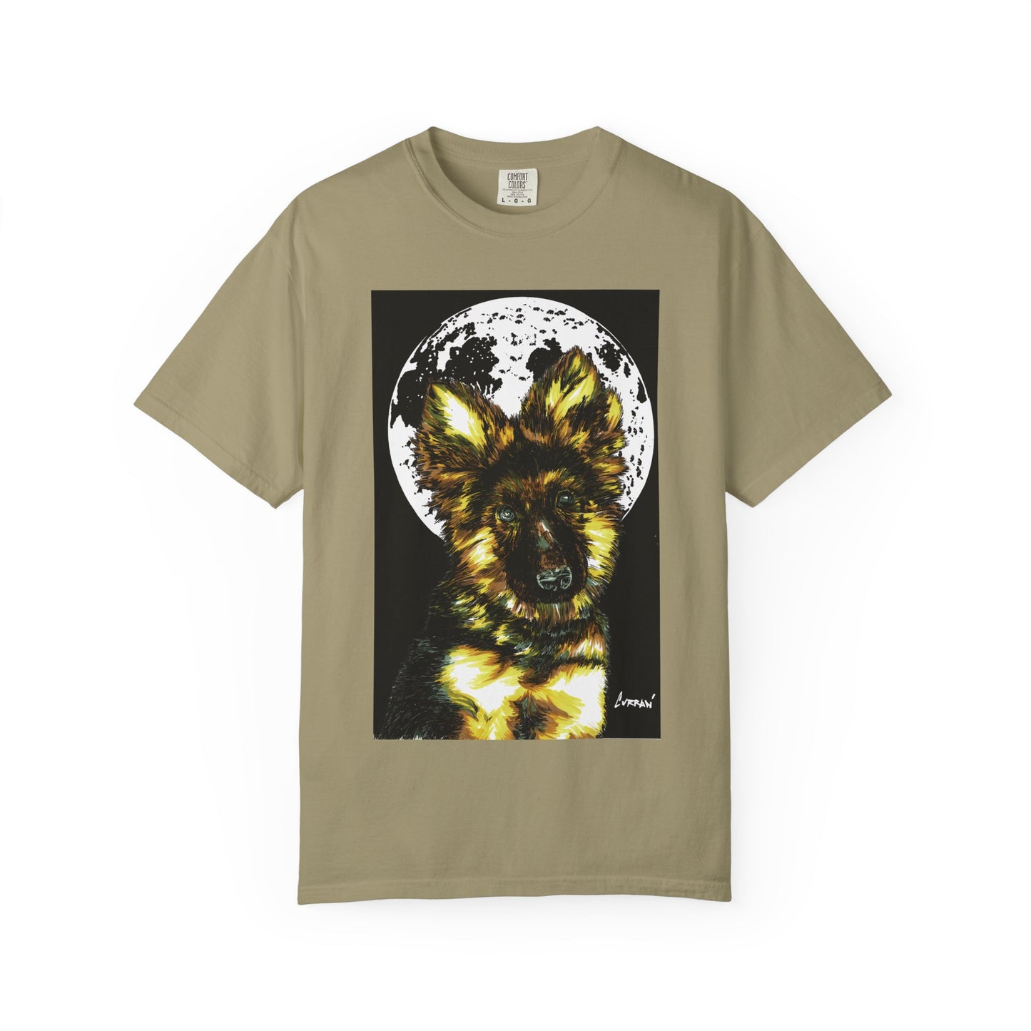 German Sheppard Puppy Unisex T-shirt - Hand Drawn Art