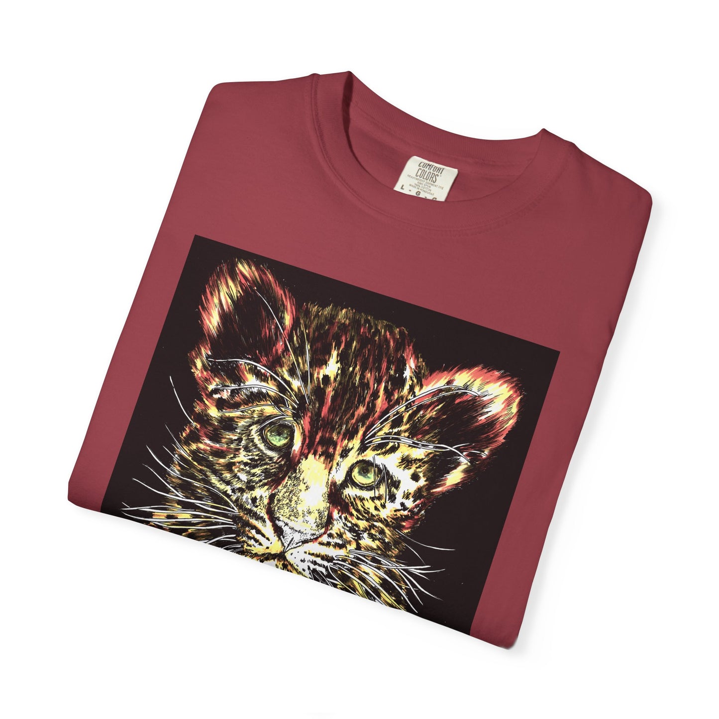 Wildlife Lovers Unisex Garment-Dyed T-shirt featuring Playful Leopard Cub