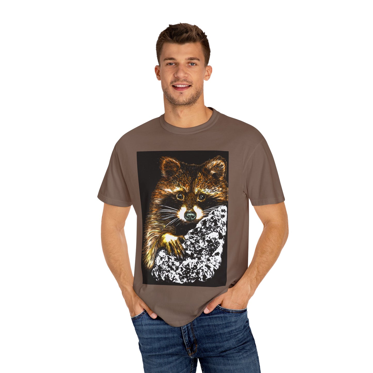 Vintage Raccoon Graphic Unisex T-shirt - Nature Lover Gift