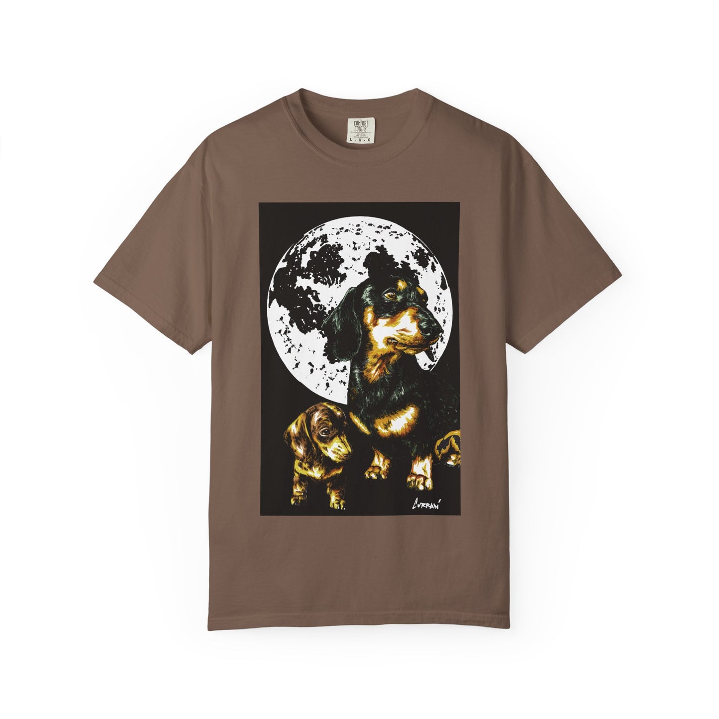 Dachshund Puppies Full Moon Dog Lovers T-Shirt