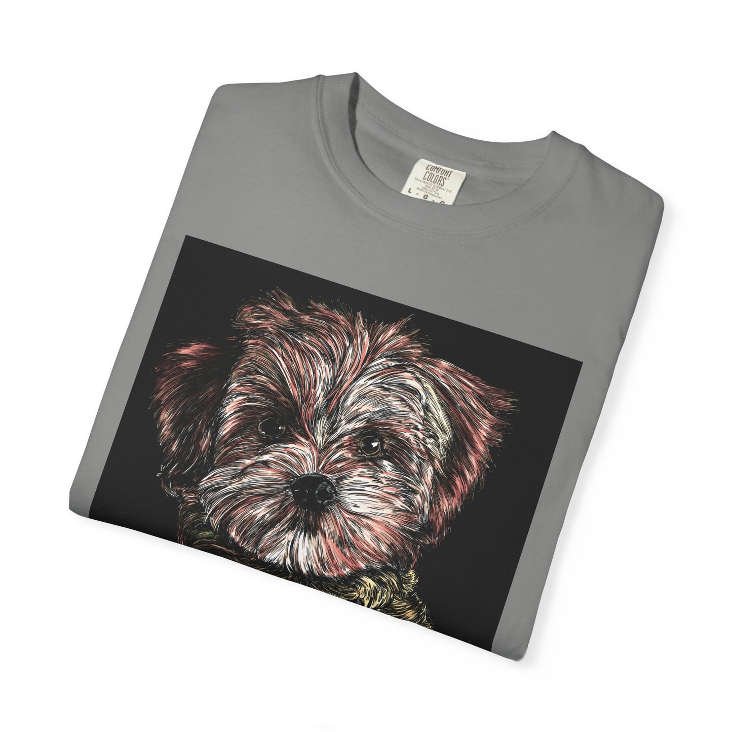 Puppy Art Unisex Garment-Dyed T-Shirt – Original Hand-Drawn