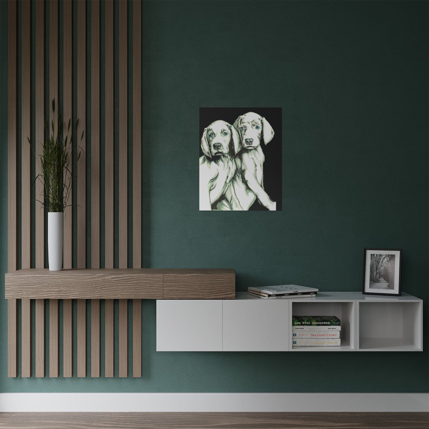 Custom Dog Art Satin Poster - Perfect for Pet Lovers