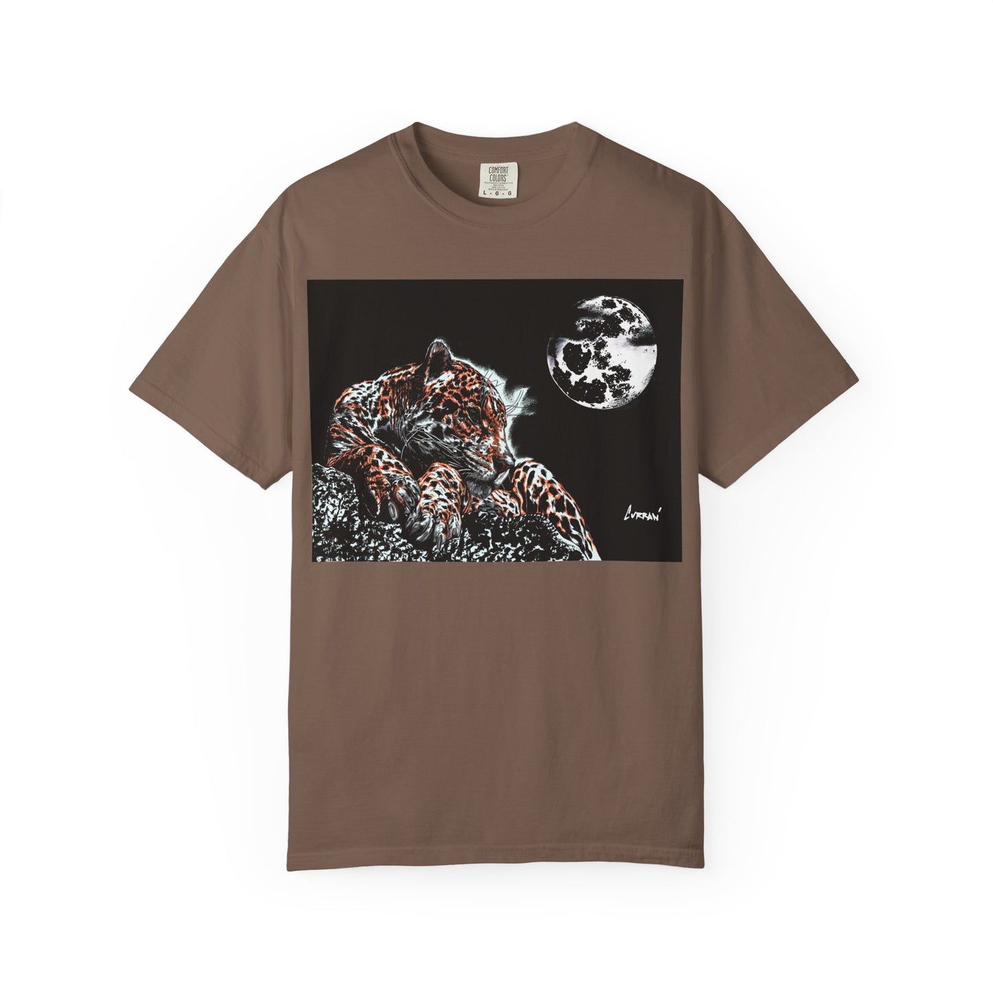 Moonlit Leopard Unisex Garment-Dyed T-Shirt