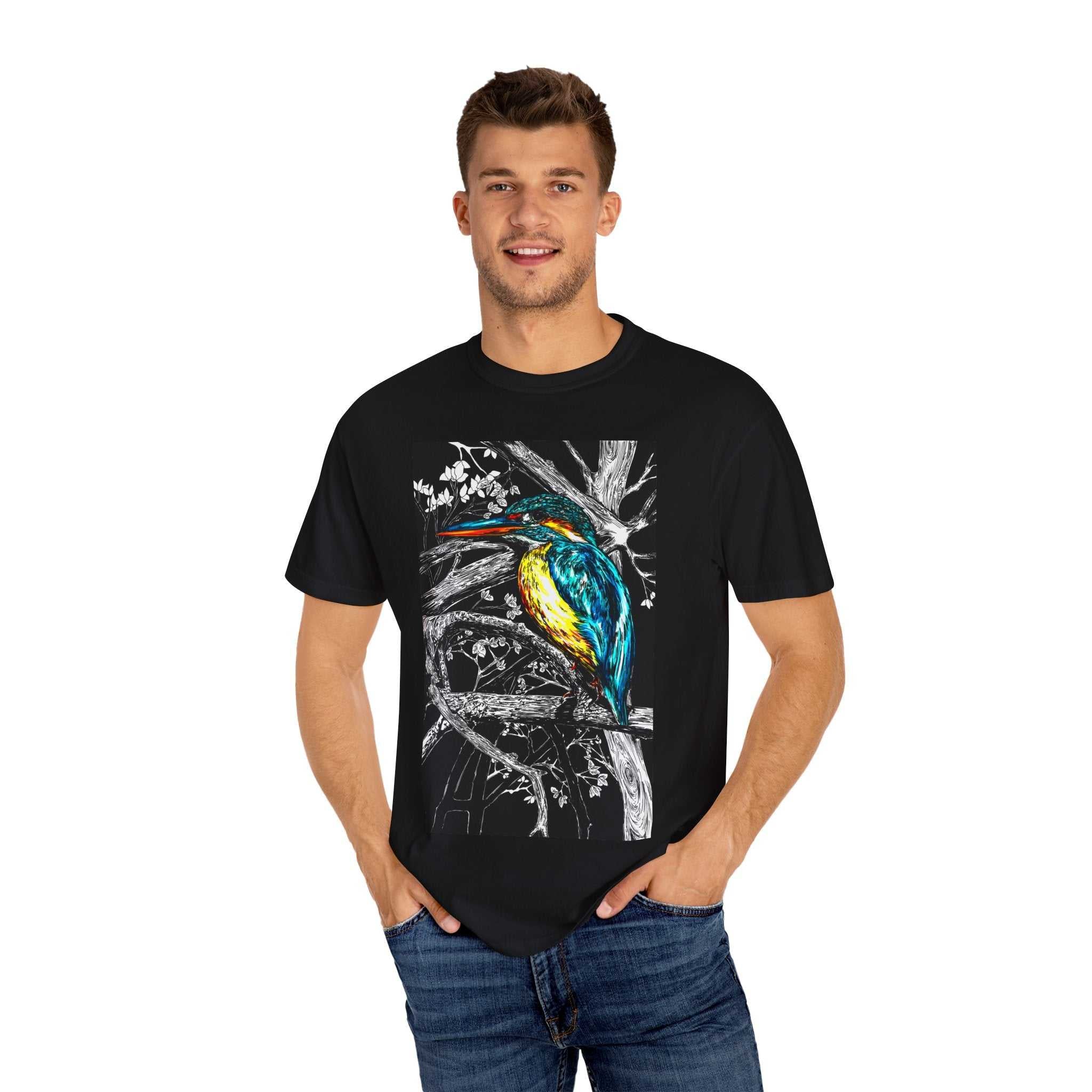 Discover the perfect shirt for nature lovers with our Kingfisher Graphic Unisex T-Shirt - Nature Lover's Tee. Stand out in style!