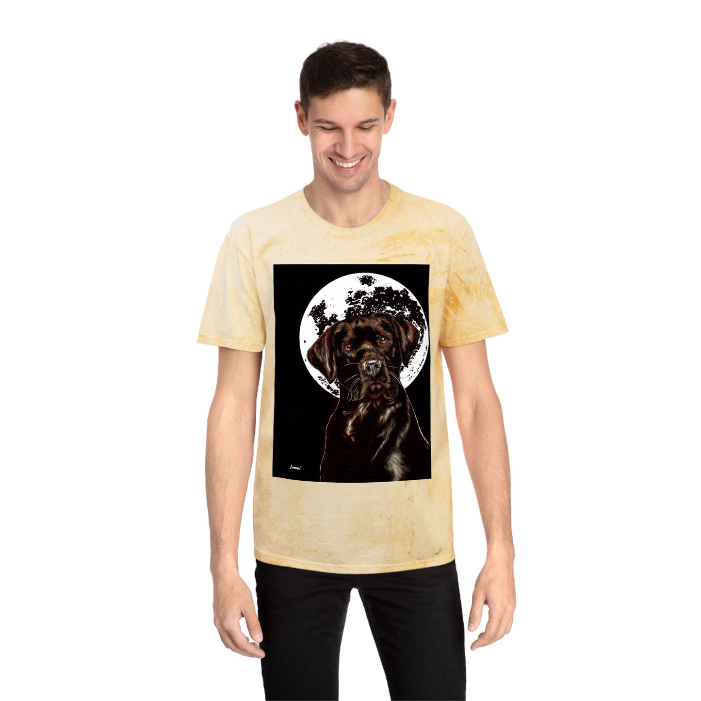 Chocolate Labrador T-Shirt - Artistic Dog Tee for Pet Lovers