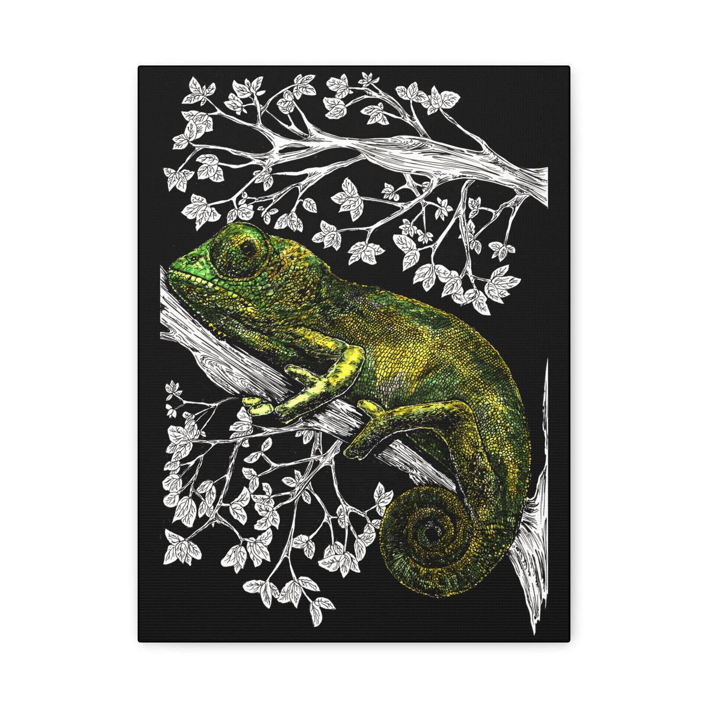 Chameleon in Tree Wall Art Print of the Original wall art