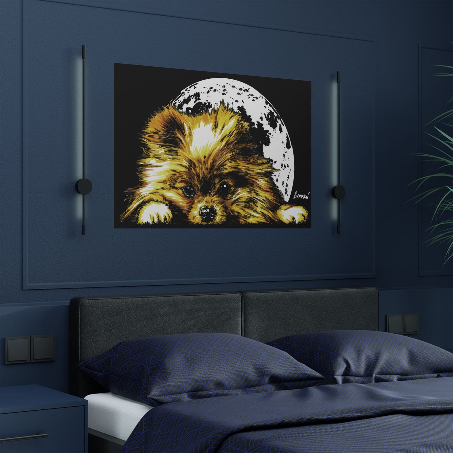 Beautiful Pomeranian Art Print - Satin Poster (300gsm)