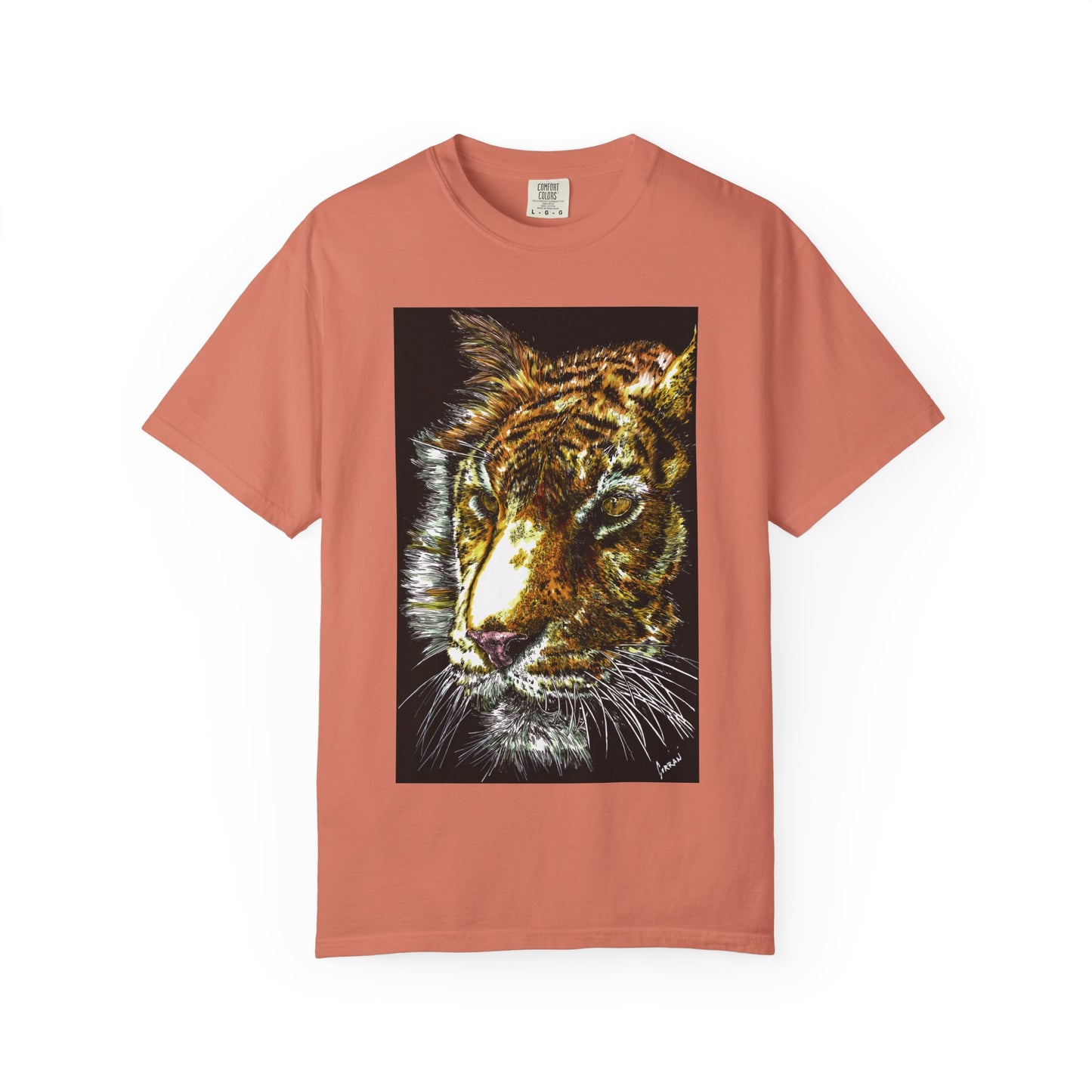Unisex Tiger Art T-Shirt - Vibrant Animal Print - Nature Lover's Apparel