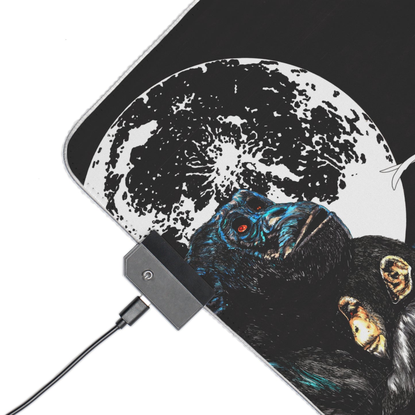 Gorilla Moon LED Gaming Mouse Pad - Illuminate Your Setup