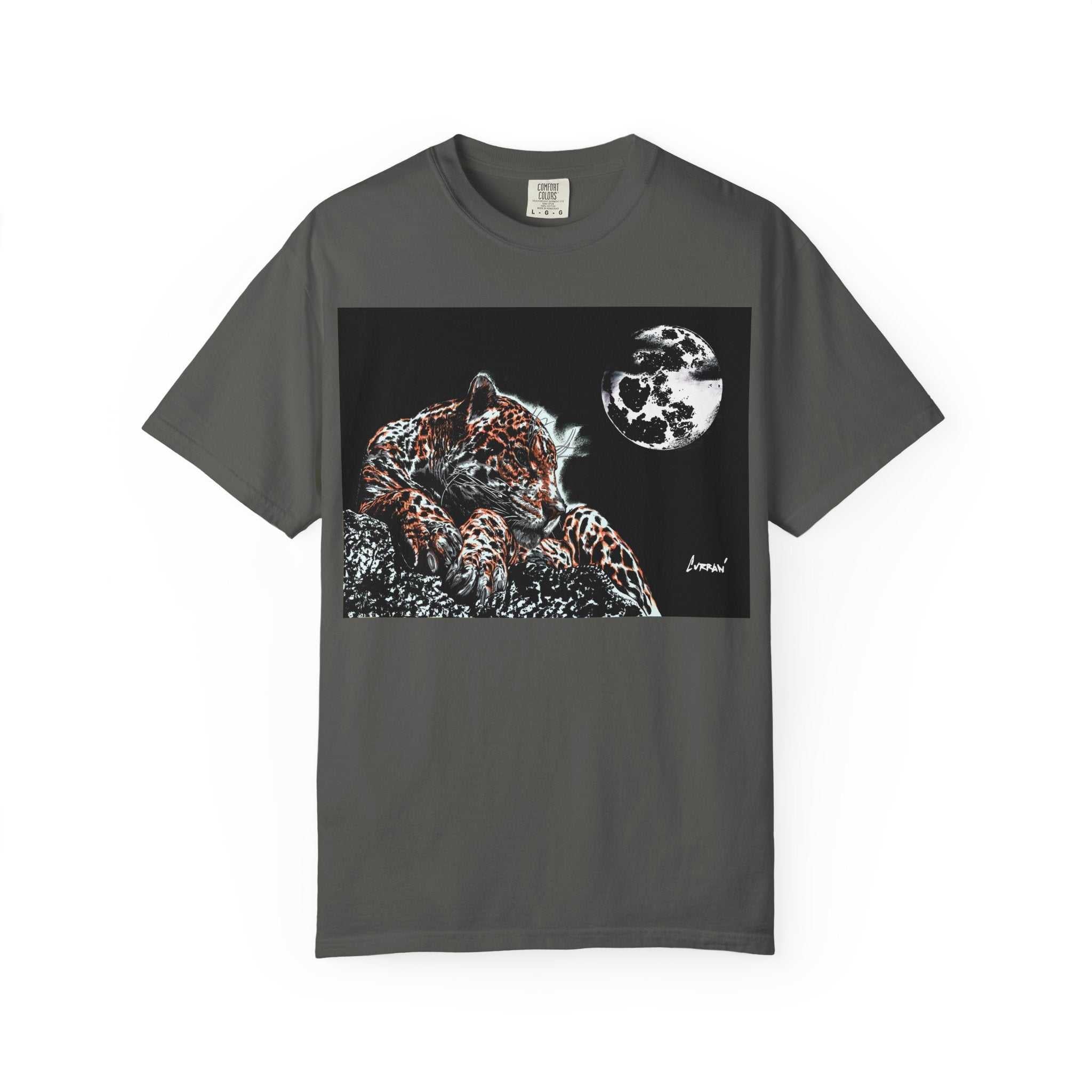 Moonlit Leopard Unisex Garment-Dyed T-Shirt