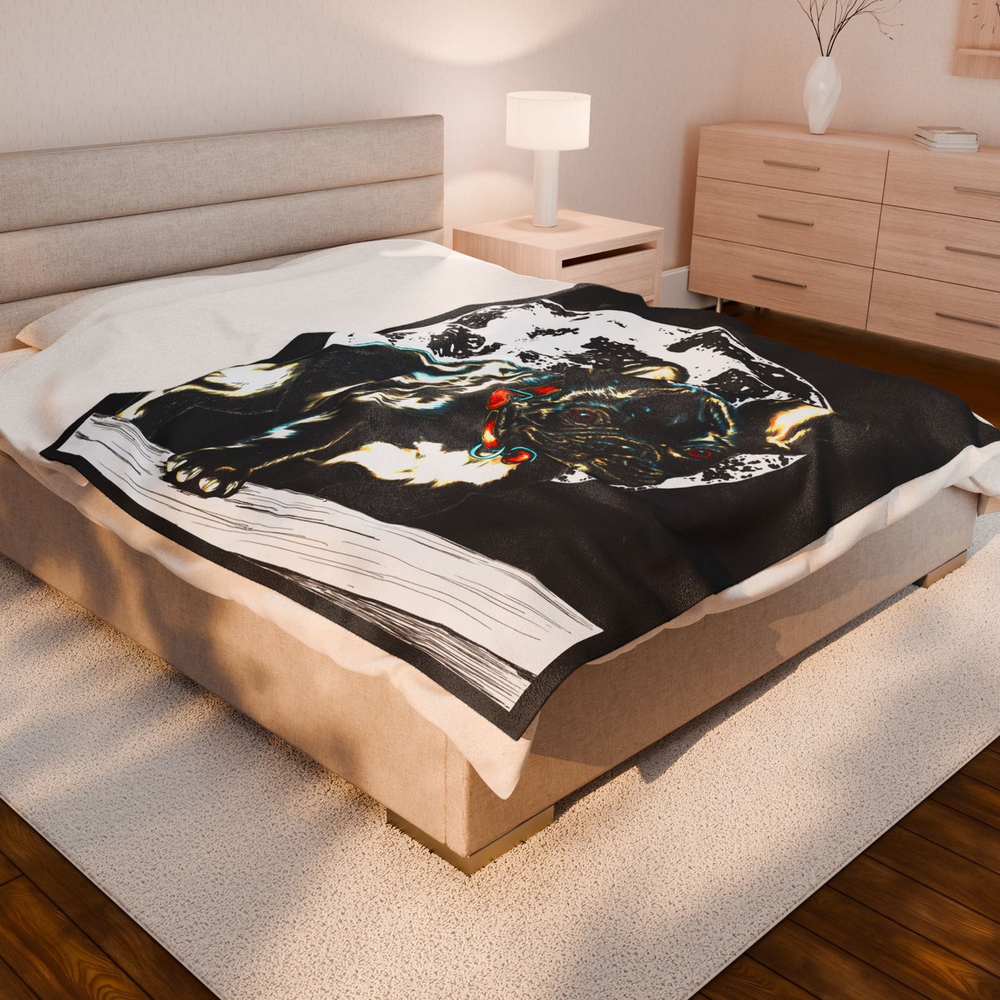 Cozy French Bulldog Velveteen Blanket Perfect for Dog Lovers