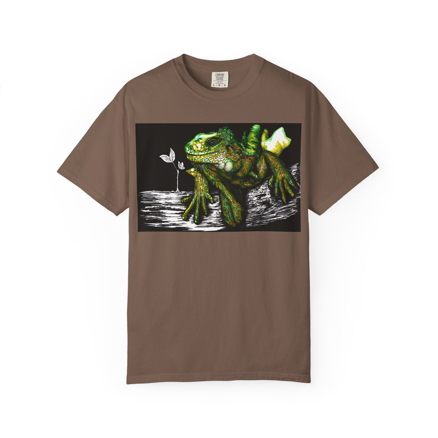 Iguana Unisex T-shirt - Hand Painted Art Design