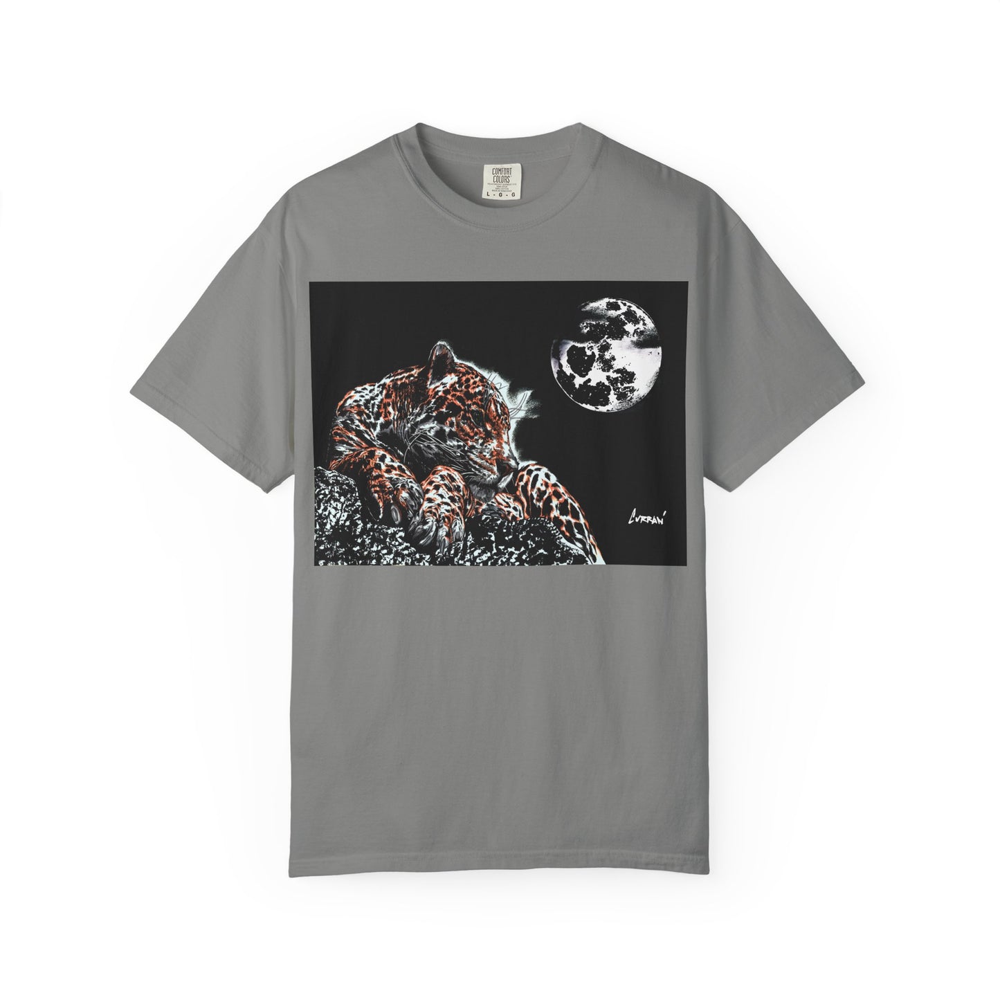 Moonlit Leopard Unisex Garment-Dyed T-Shirt